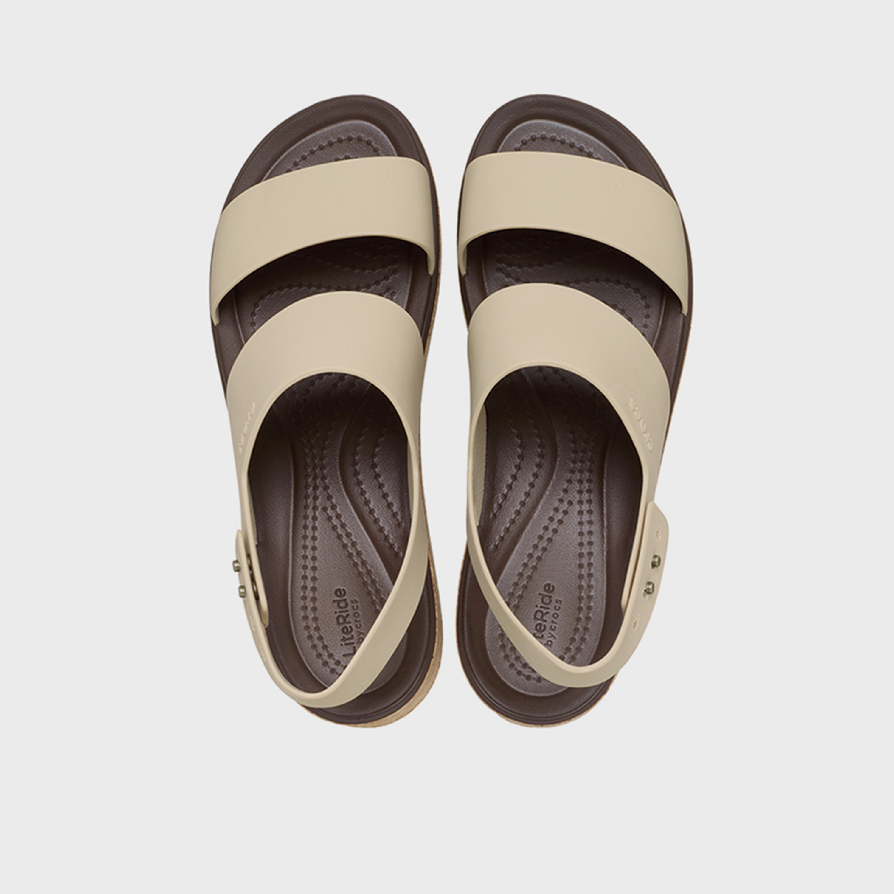 Crocs Women's Slip On Brooklyn Cork Low Wedge Slide Sandals | 211144-212-women-shoes-sandals-flats-image-4