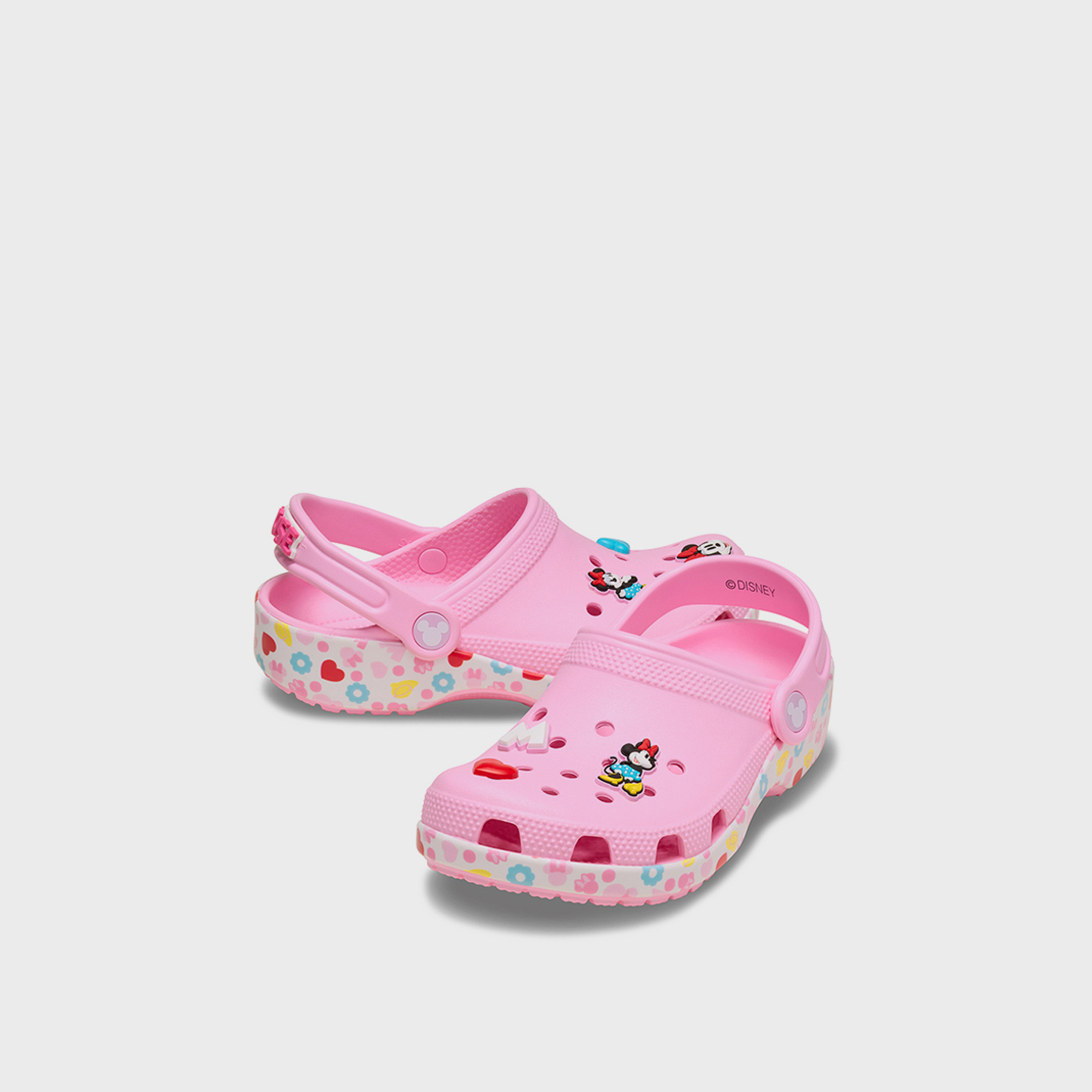 Crocs Kid's Slip On Mickey & Friends Minnie Classic Clogs | 211147-90H-girls-shoes-flipflopsandslides-image-1