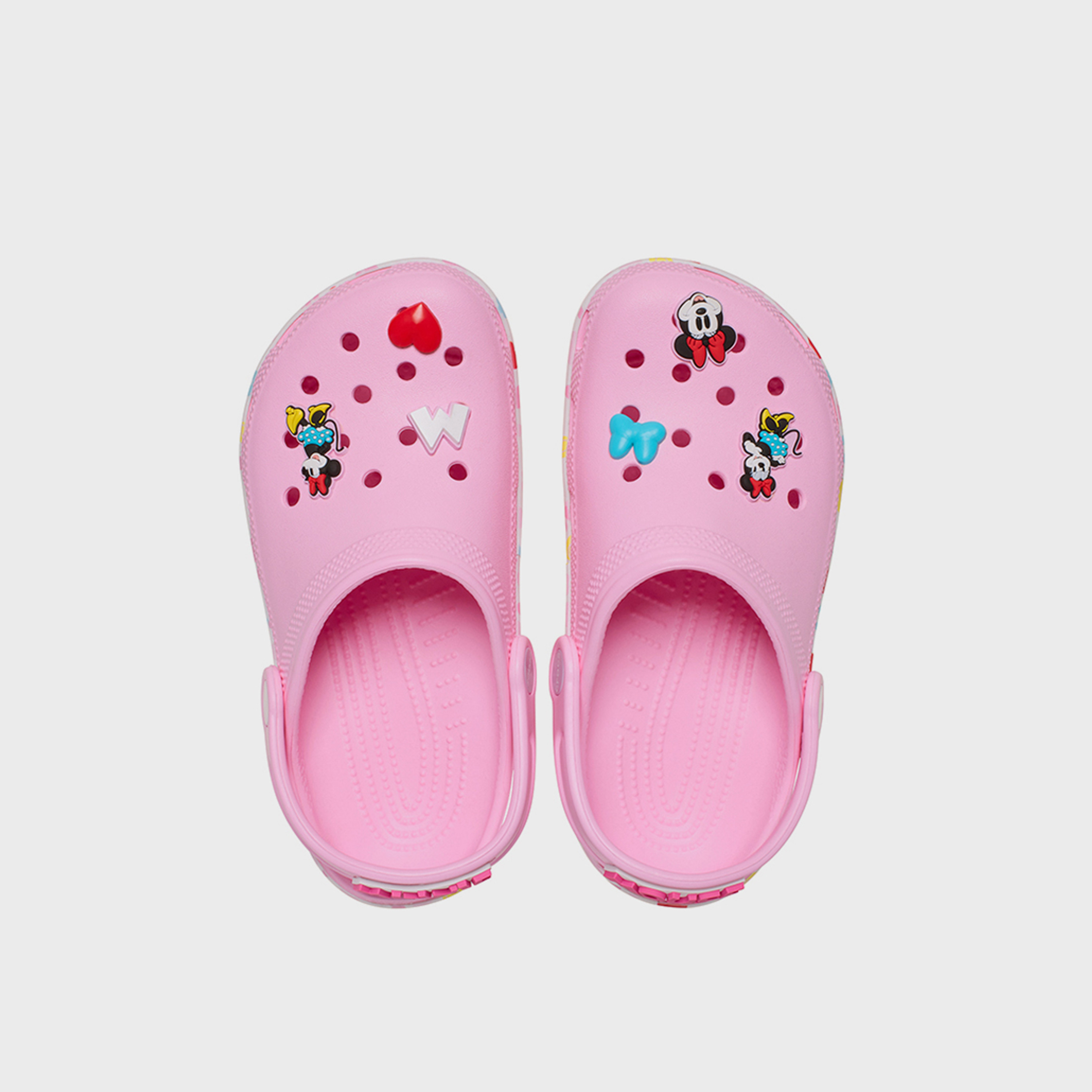 Crocs Kid's Slip On Mickey & Friends Minnie Classic Clogs | 211147-90H-girls-shoes-flipflopsandslides-image-2
