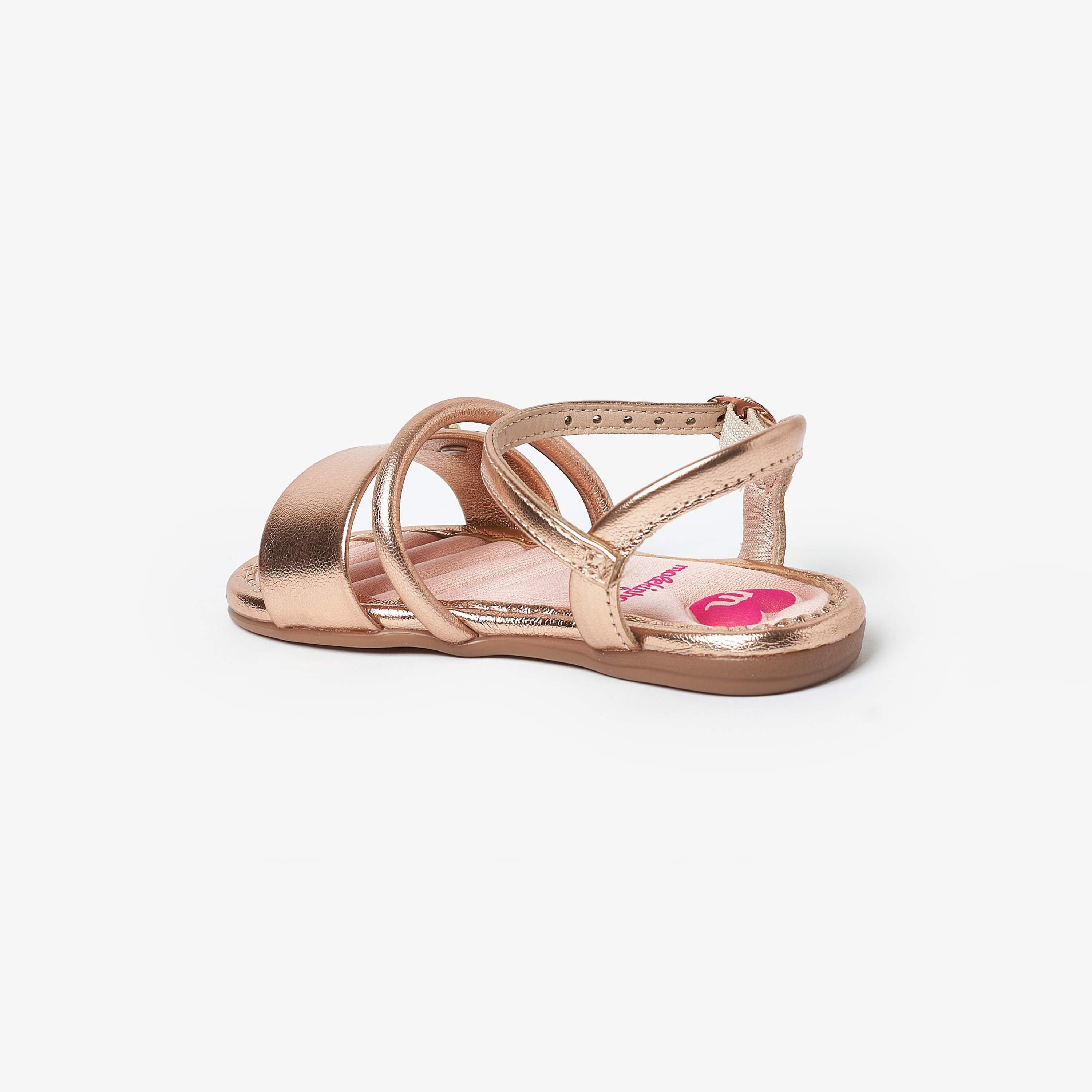 Molekinha by Geoomnii Girls Metallic Ankle Strap Sandals | 2112-671-19791-23146        -girls-shoes-sandals-image-3