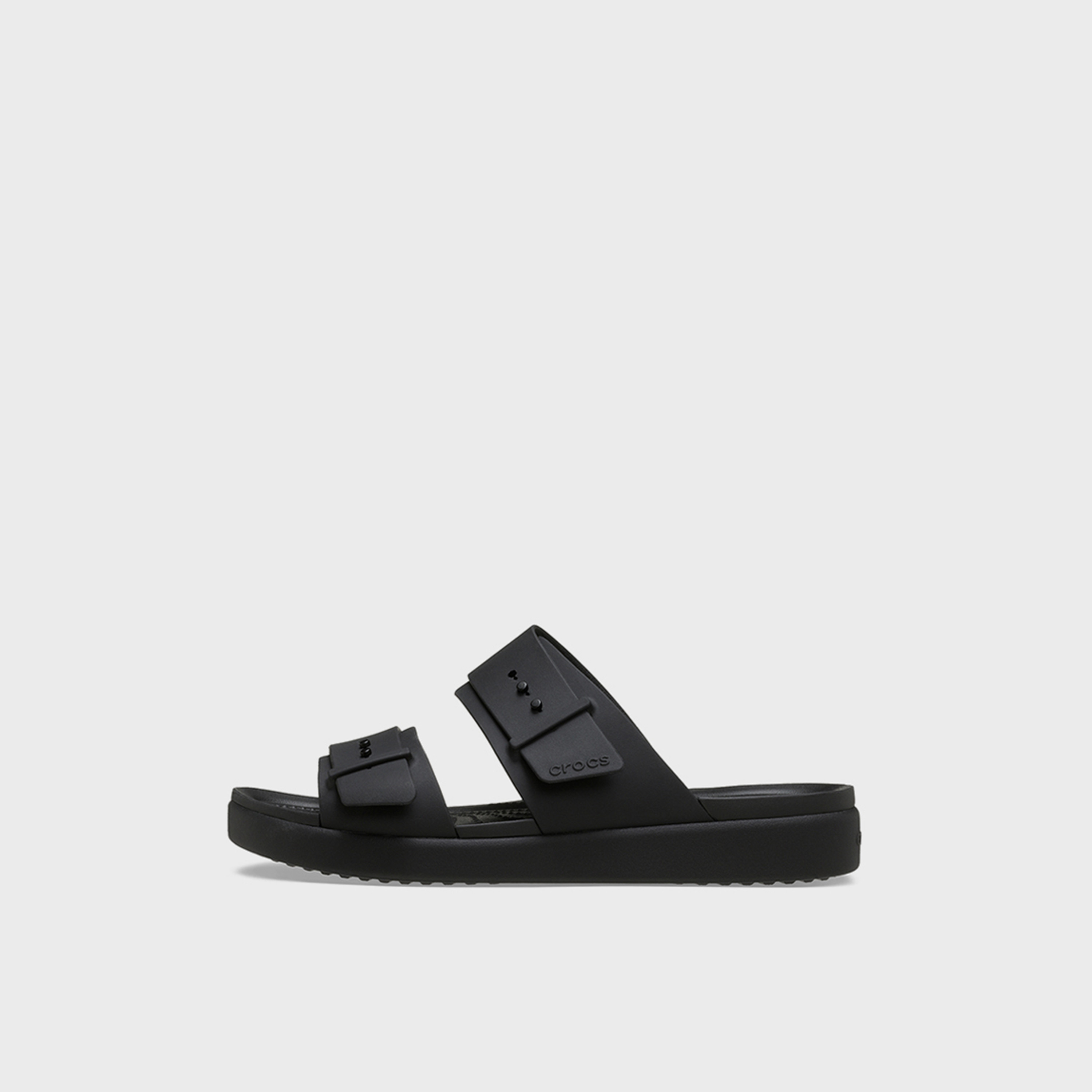 Crocs Women's Slip On Brooklyn Buckle Low Slide Sandals | 211215-001-women-shoes-sandals-flats-image-2