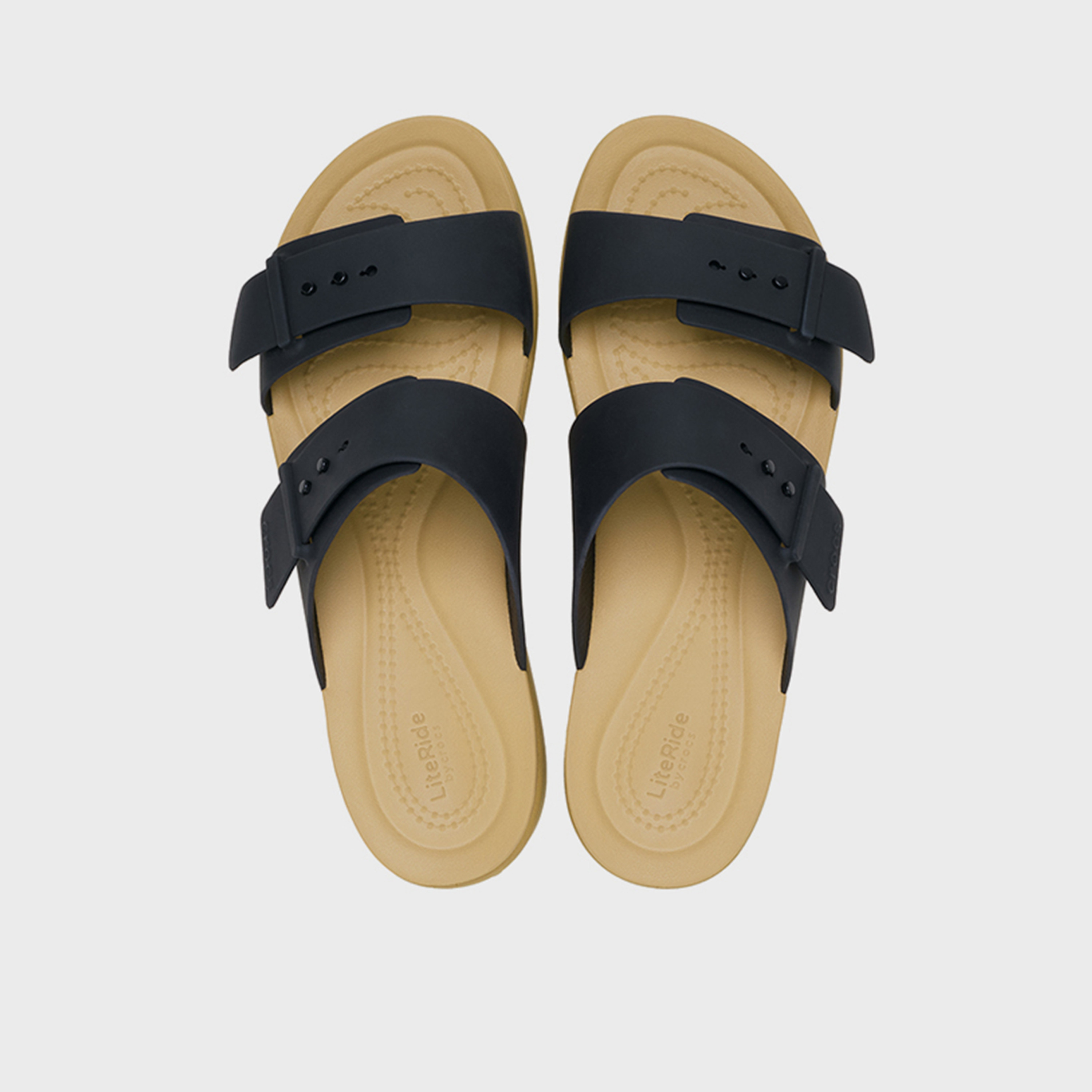 Crocs Women's Slip On Brooklyn Buckle Low Slide Sandals | 211215-00W-women-shoes-sandals-flats-image-4