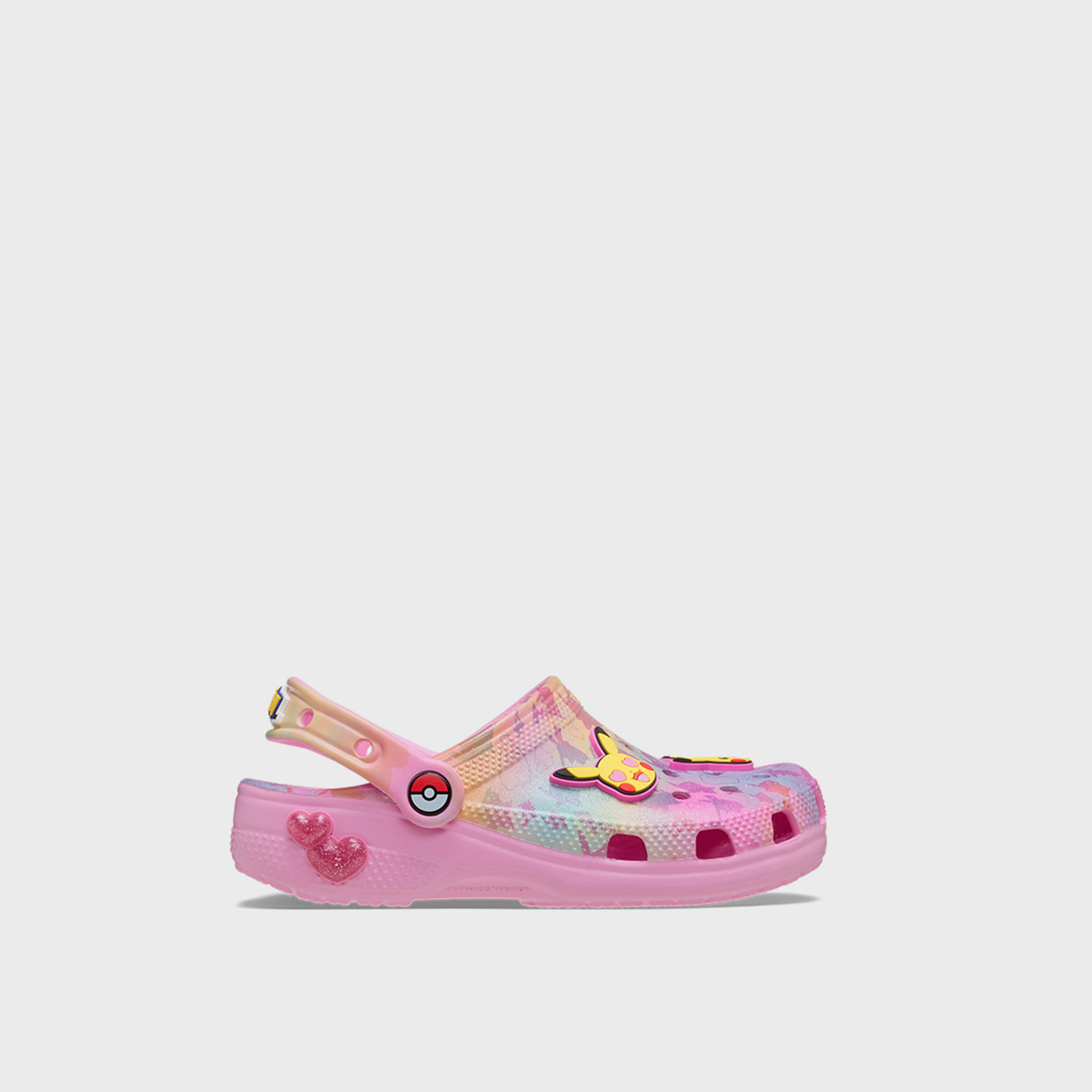 كروكس - حذاء قبقاب للبنات بحزام خلفي ونقشة بيكاتشو وردية | 211229-90H-girls-shoes-flipflopsandslides-image-2