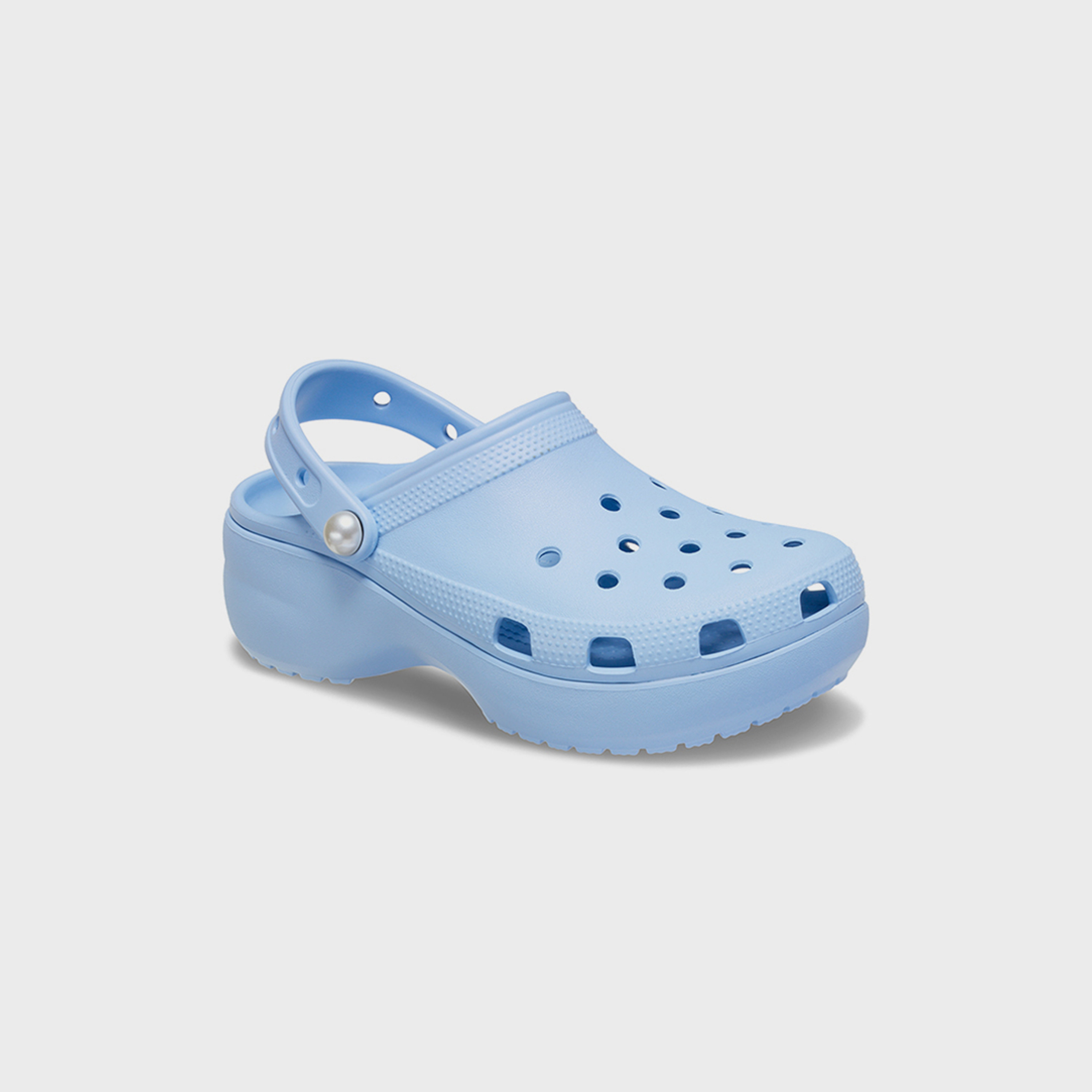 Crocs Women's Slip-On Classic Pearl Platform Clogs | 211231-4NS-women-shoes-sandals-flats-image-3