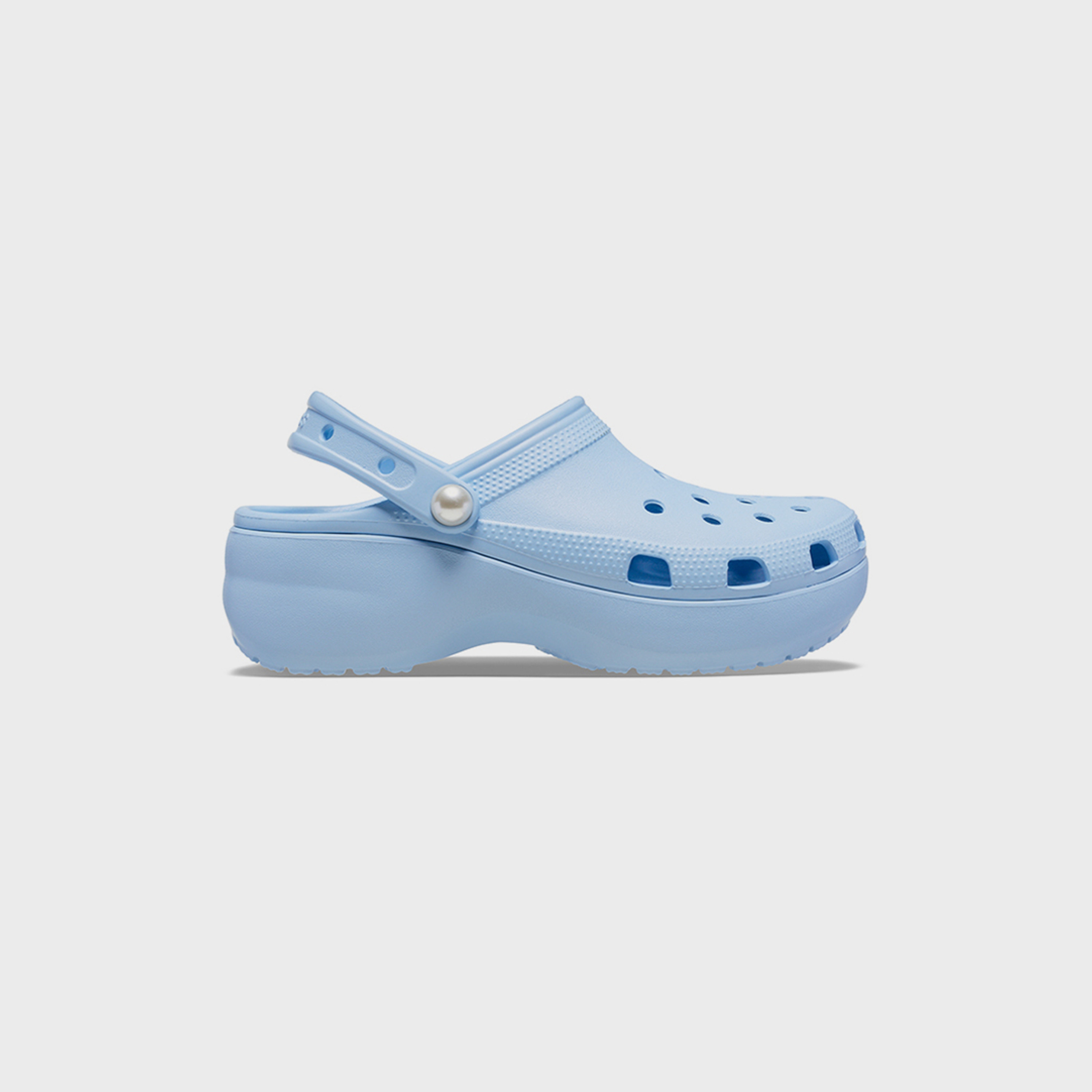 Crocs Women's Slip-On Classic Pearl Platform Clogs | 211231-4NS-women-shoes-sandals-flats-image-5