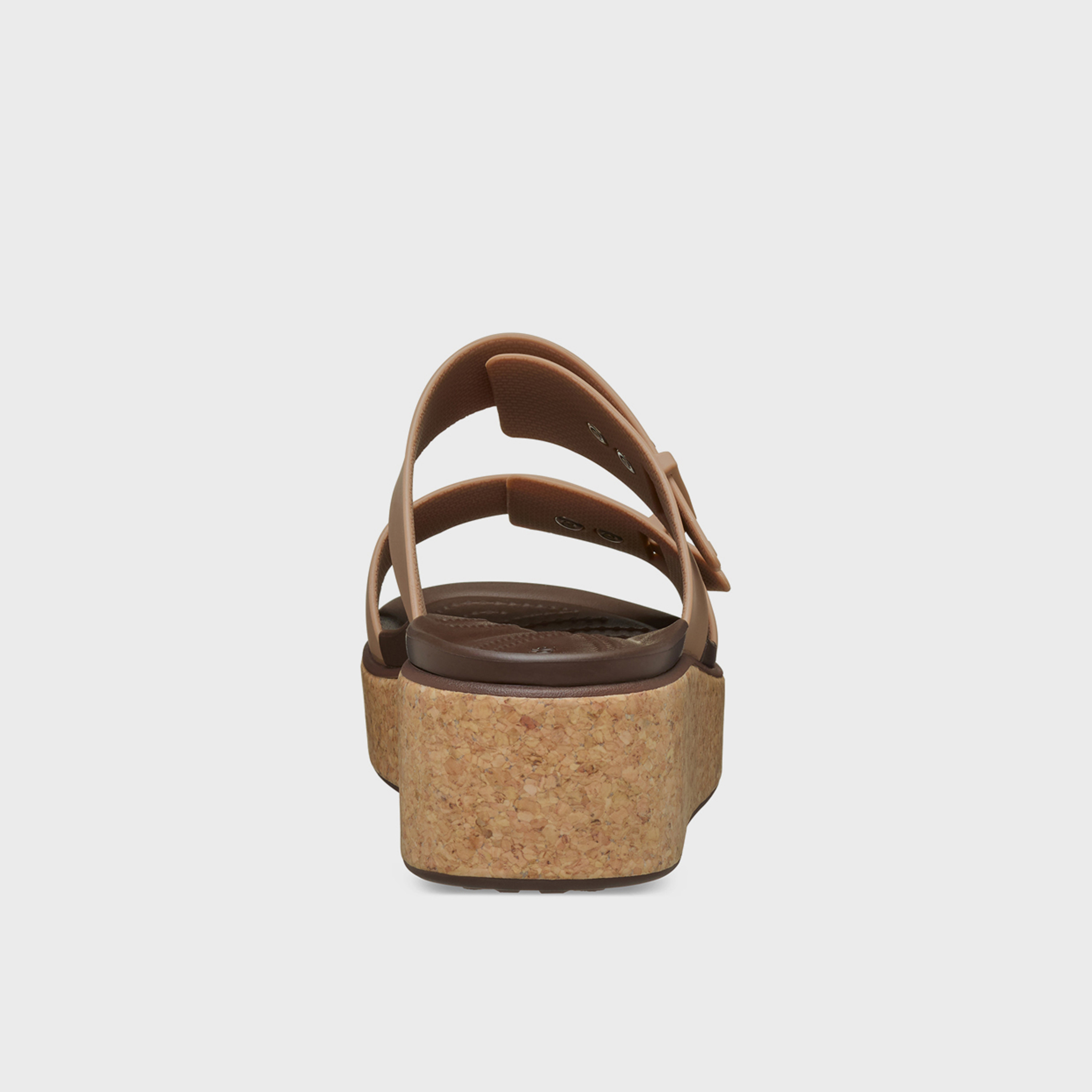 Crocs Women's Slip On Brooklyn Cork Buckle Low Wedge Slide Sandals | 211252-2JJ-women-shoes-sandals-flats-image-6