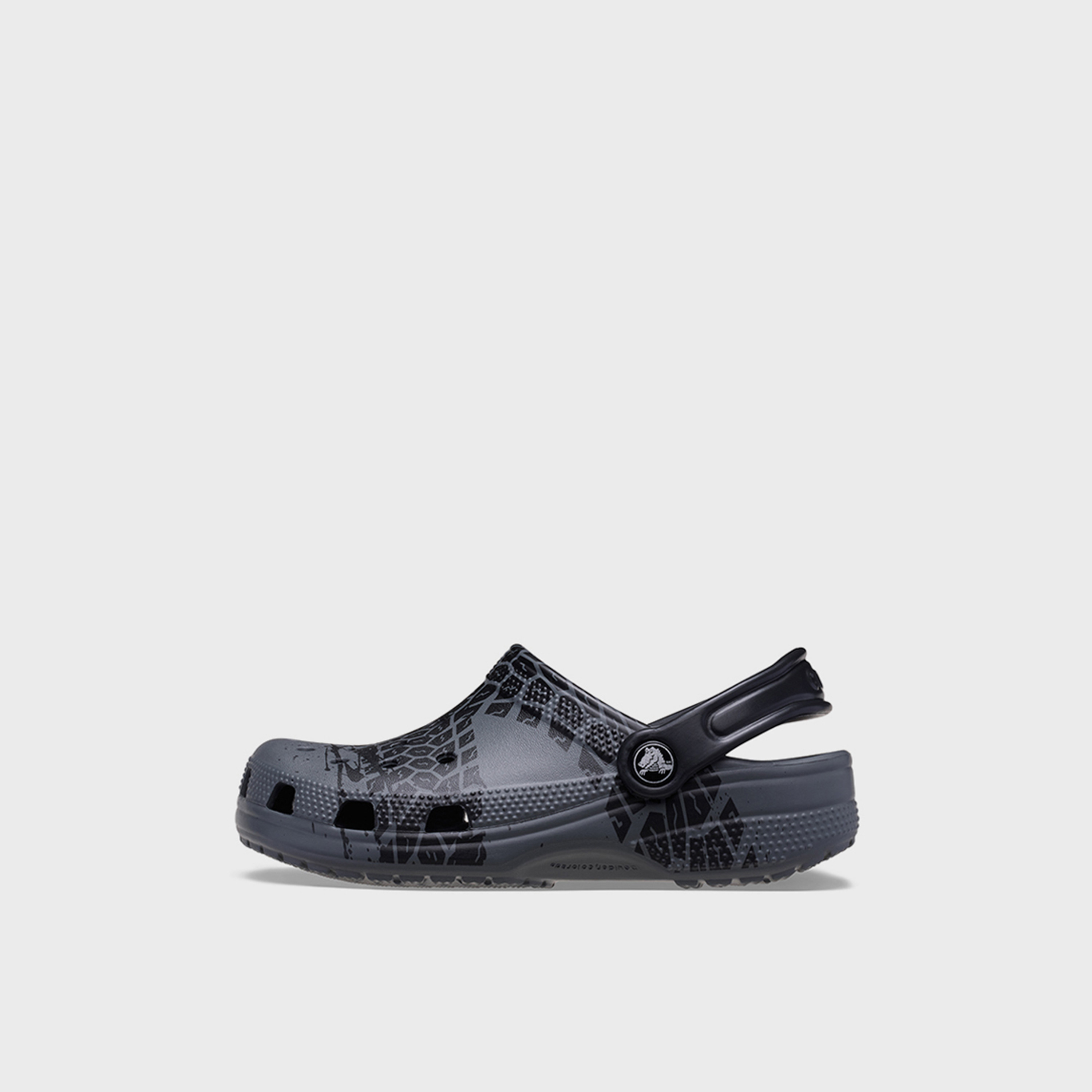 Crocs Kids Slip On Classic Tire Print Clog | 211267-0DA-boys-shoes-flipflopsandslides-image-2