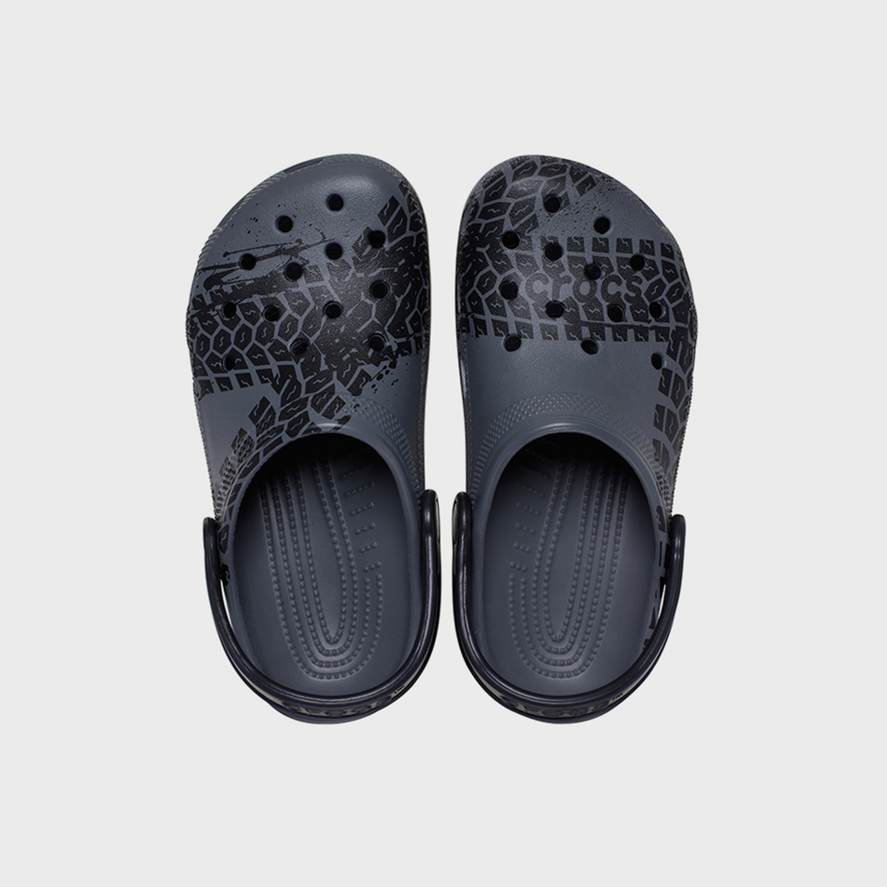Crocs Kids Slip On Classic Tire Print Clog | 211267-0DA-boys-shoes-flipflopsandslides-image-4