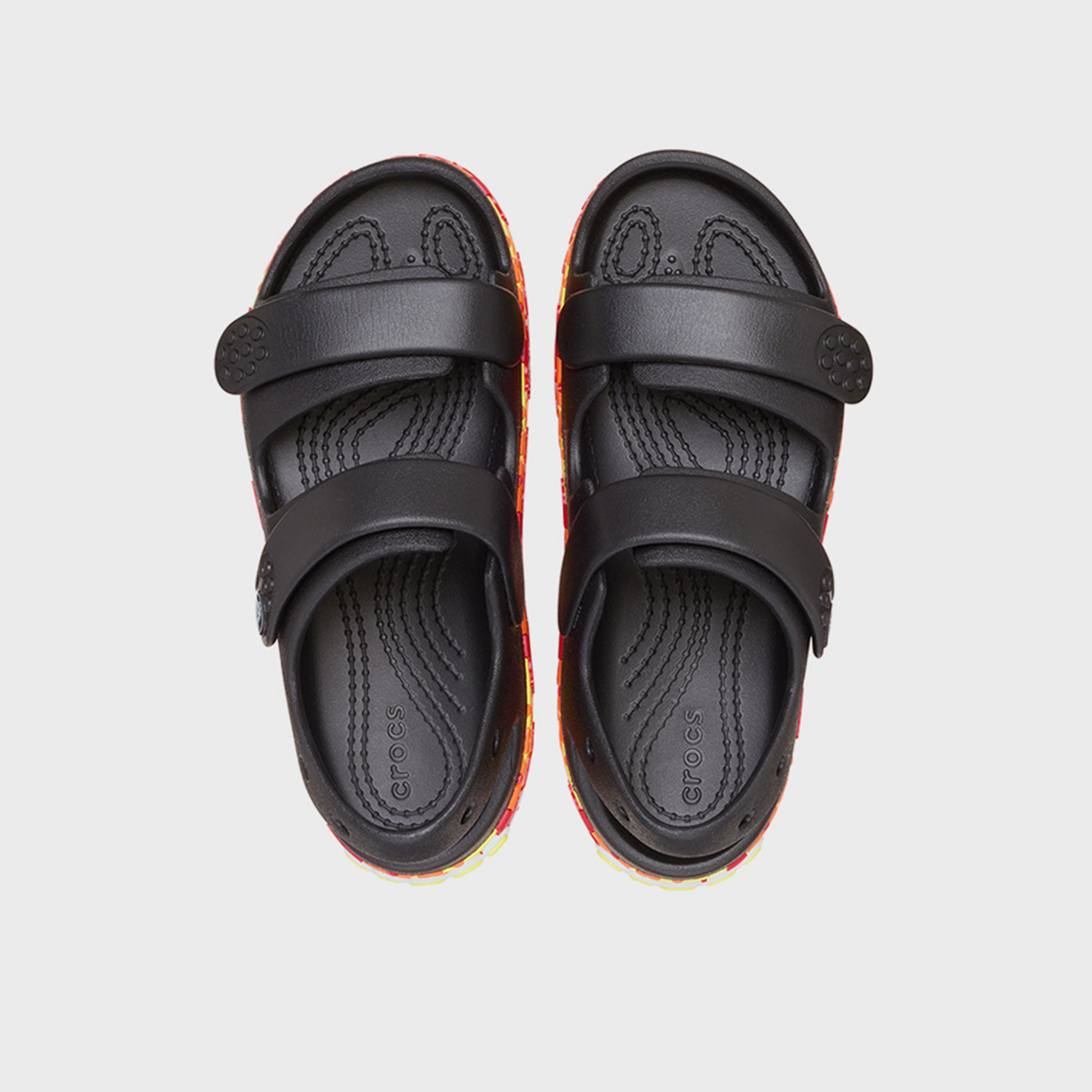 Crocs Boys Hook & Loop Crocband Cruiser Flames Strap Sandals | 211268-001-boys-shoes-sandals-image-4