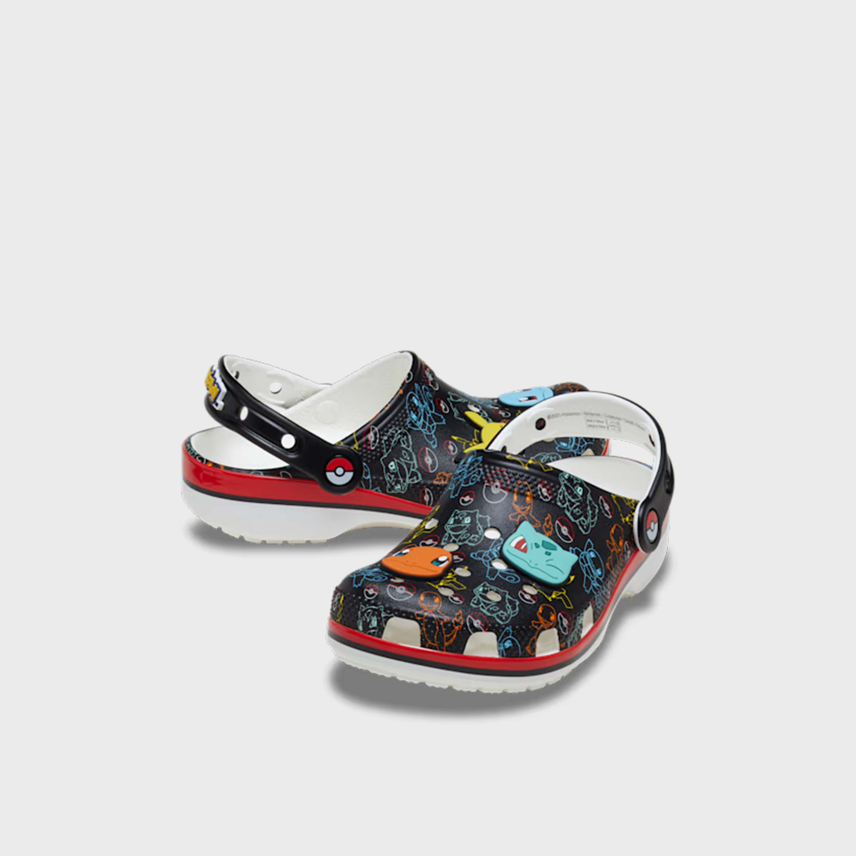 كروكس - حذاء سهل الارتداء للأطفال بنقشة بوكيمون | 211345-90H-boys-shoes-flipflopsandslides-image-1