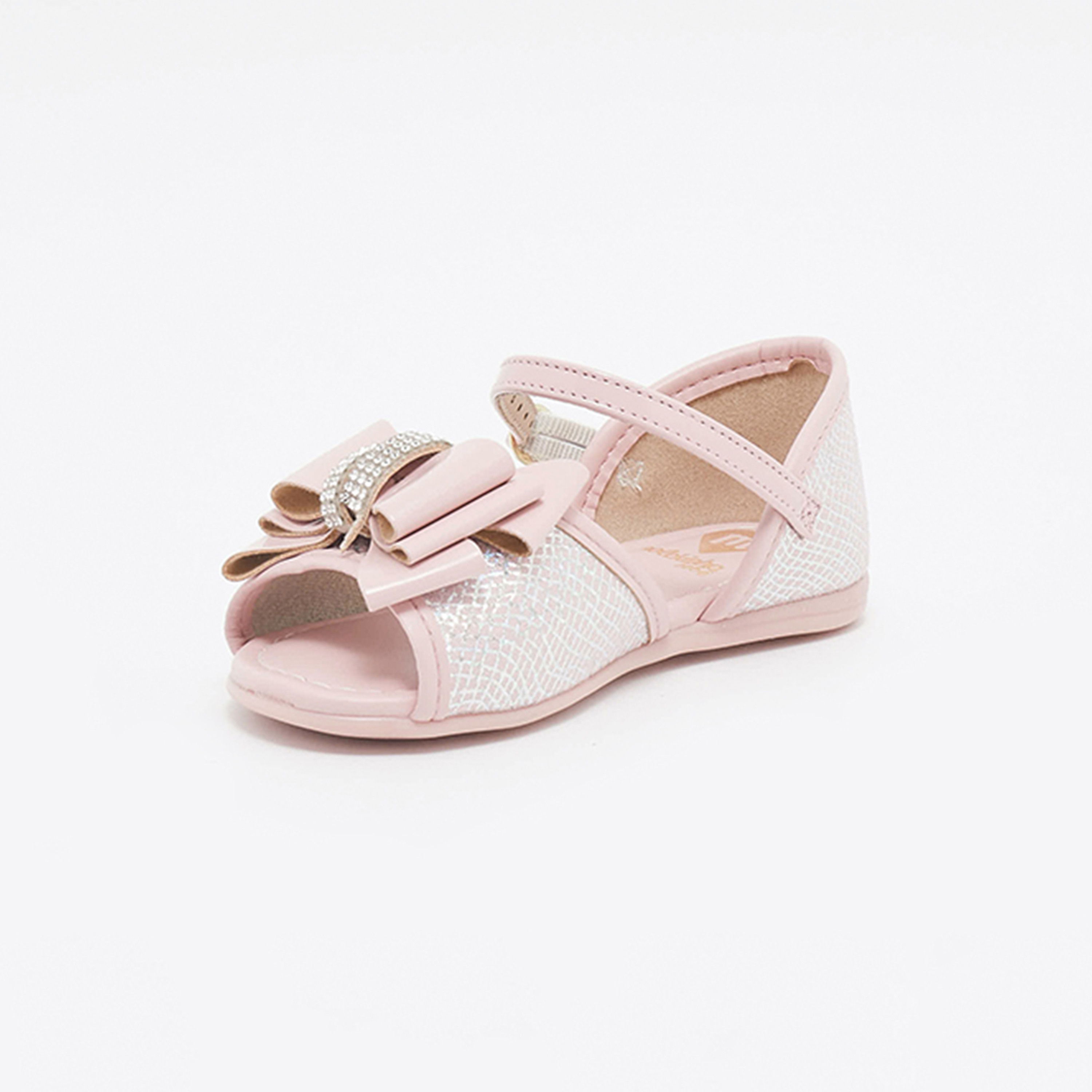 Molekinha by Geoomnii Kids Embellished Sandals with Bow Detail | 2114-265-24711       -girls-shoes-sandals-image-2