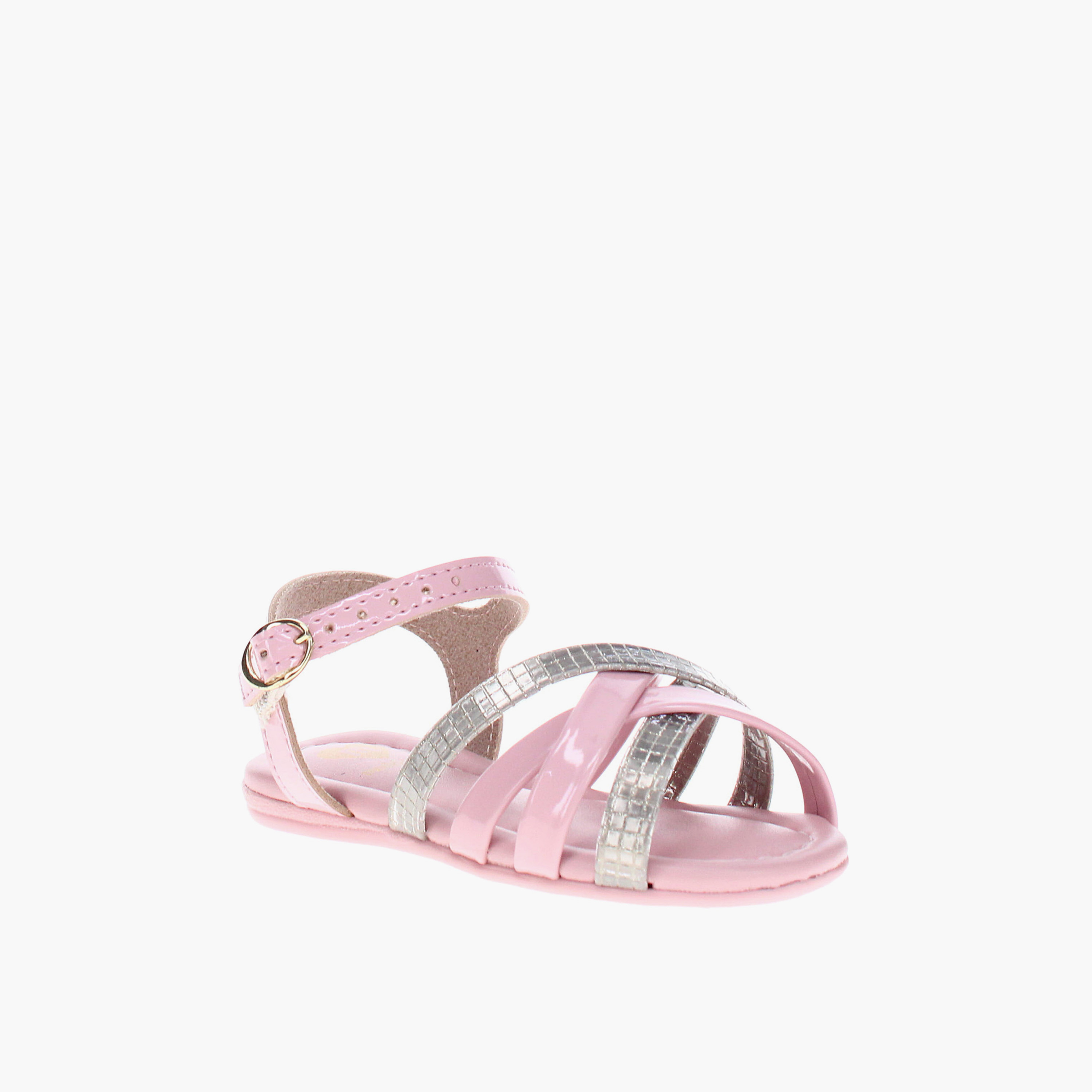 مولكينها - صندل قيست بحزام متقاطع وإبزيم - للبنات | 2114-274-27772-78736-girls-shoes-sandals-image-1