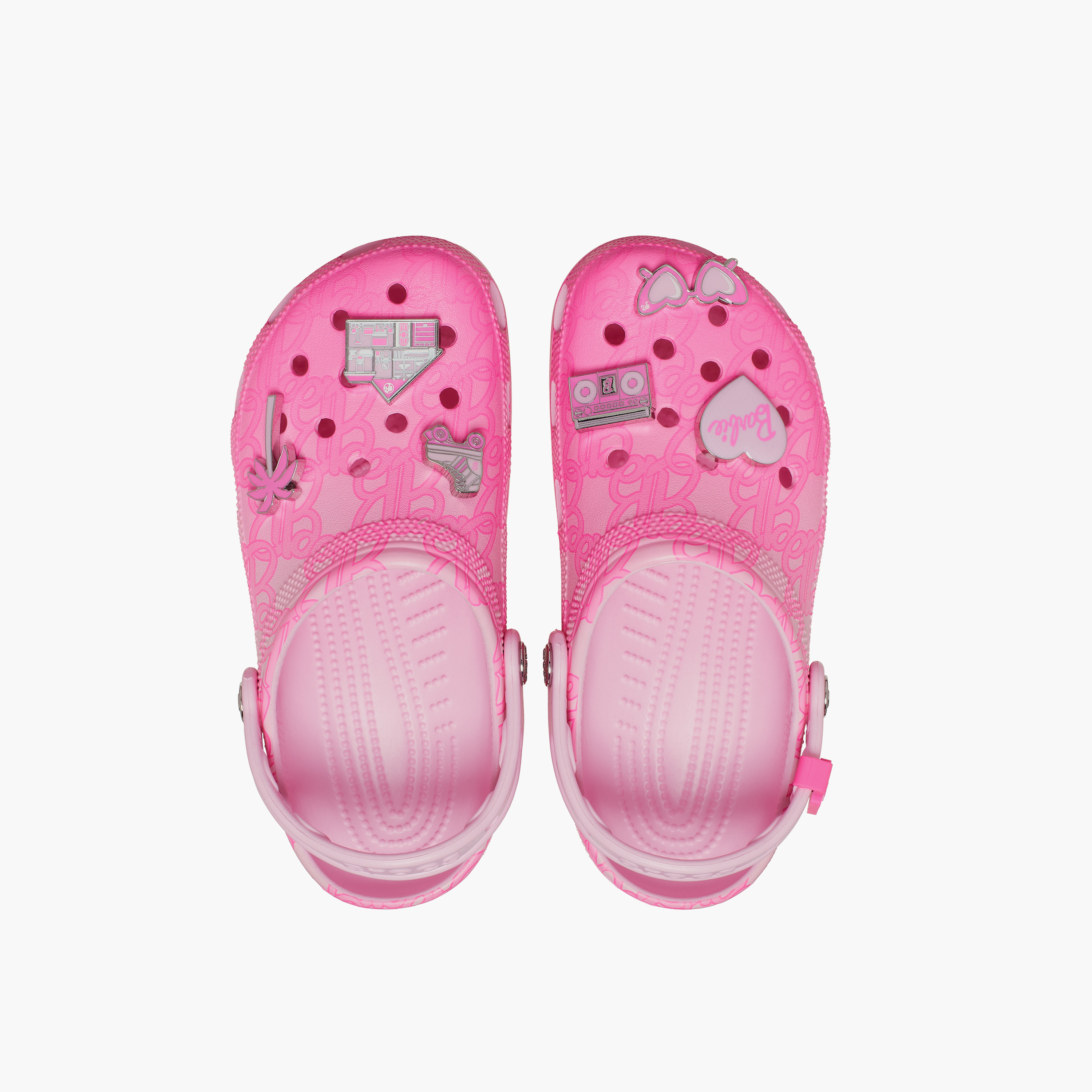 Crocs Women's Back Strap Mattel Pink Barbie Cls Clogs | 211405-90H-women-shoes-sandals-flats-image-2