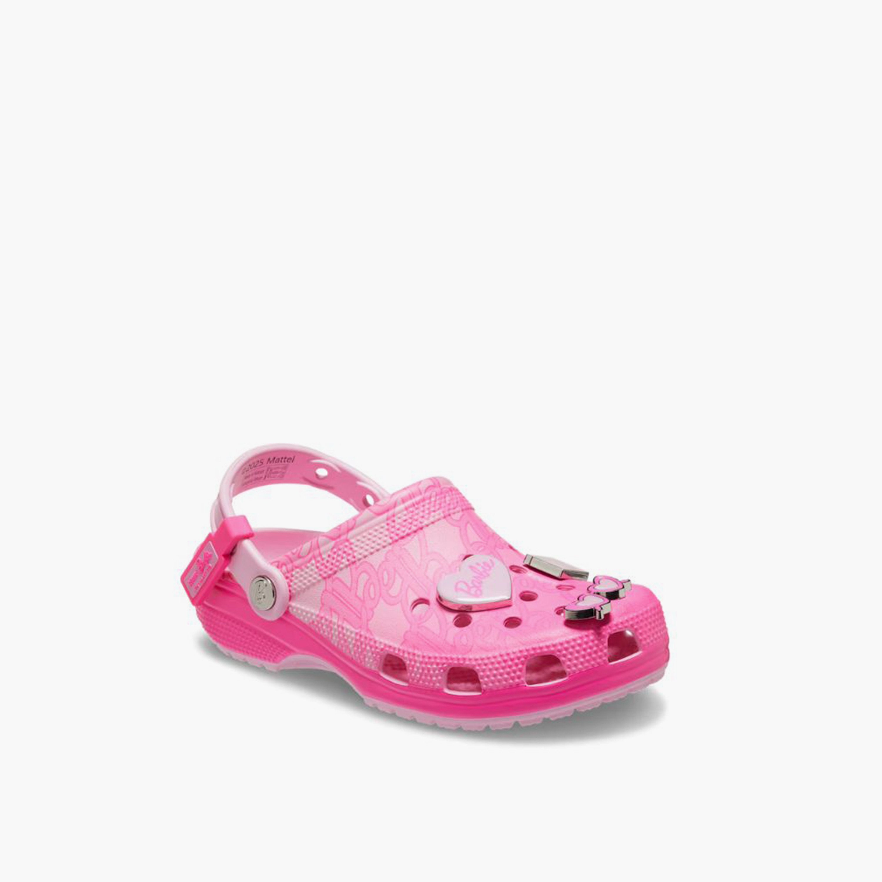 Crocs Women's Back Strap Mattel Pink Barbie Cls Clogs | 211405-90H-women-shoes-sandals-flats-image-3