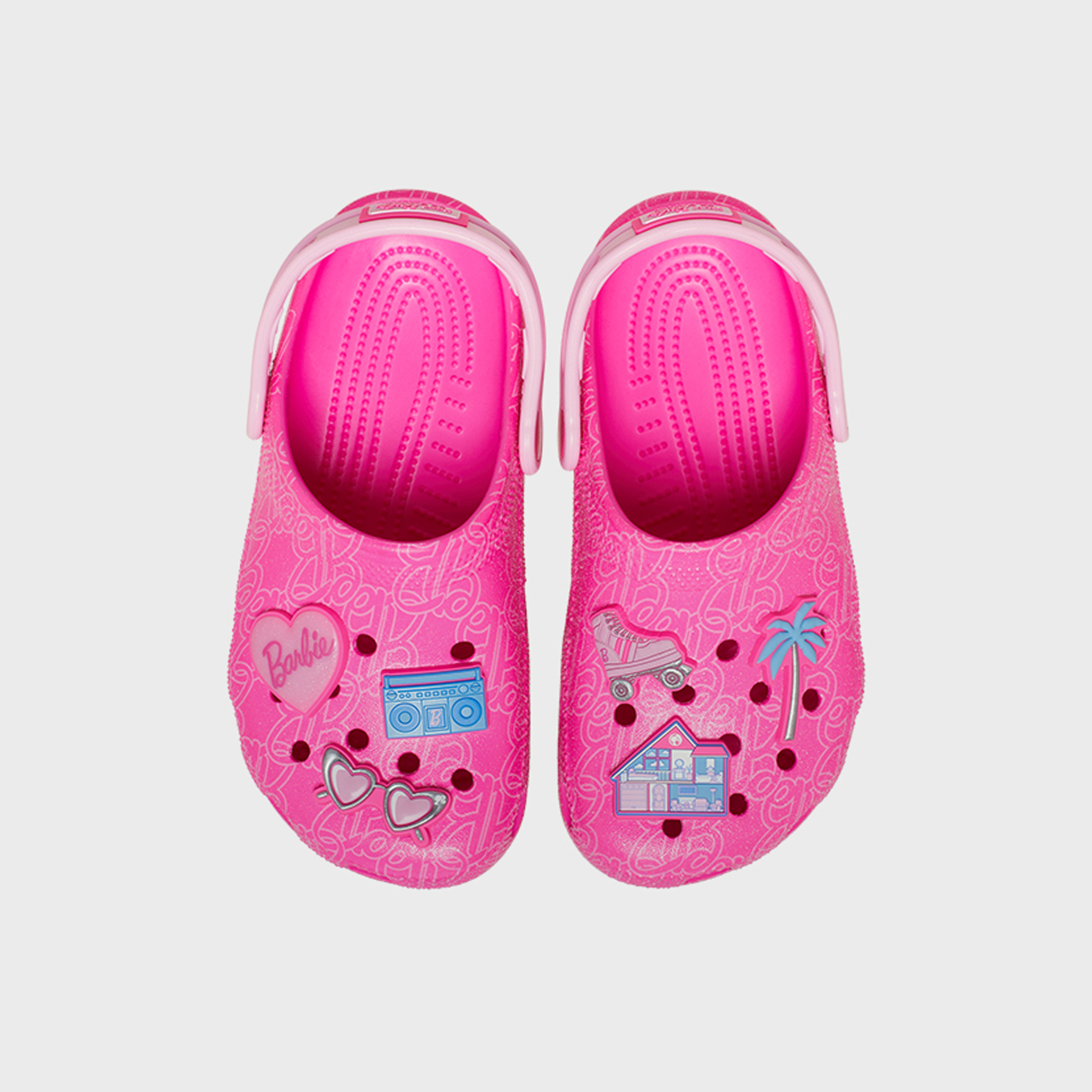 Crocs Girls Back Strap Barbie Classic Clogs | 211406-90H-girls-shoes-flipflopsandslides-image-2