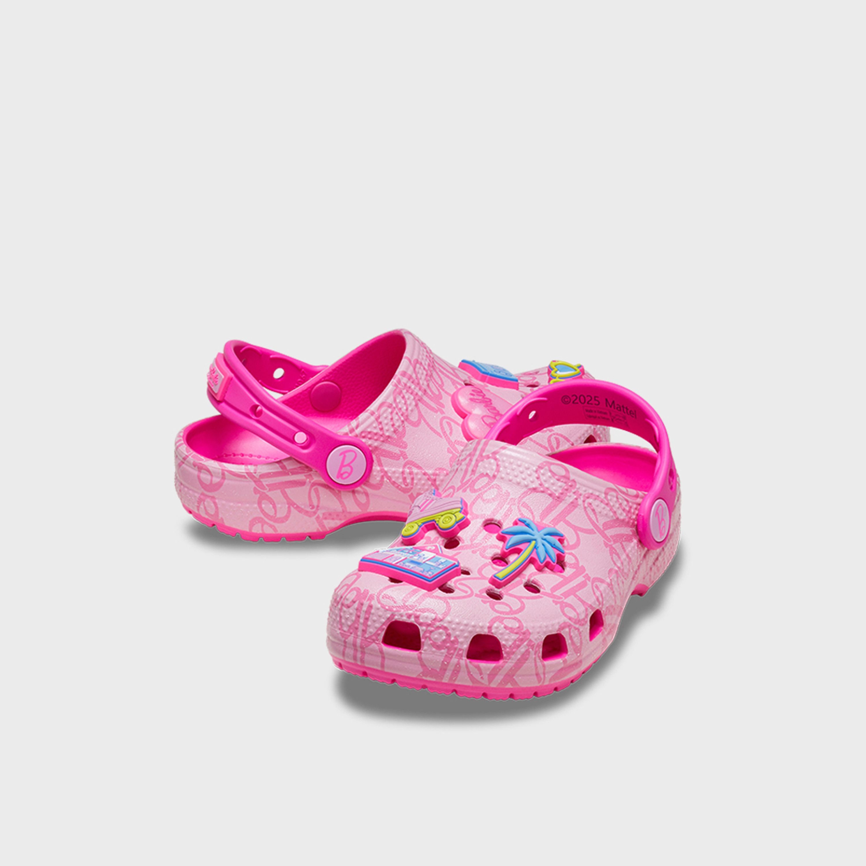 Crocs Girls Back Strap Barbie Classic Clogs | 211407-90H-girls-shoes-flipflopsandslides-image-1