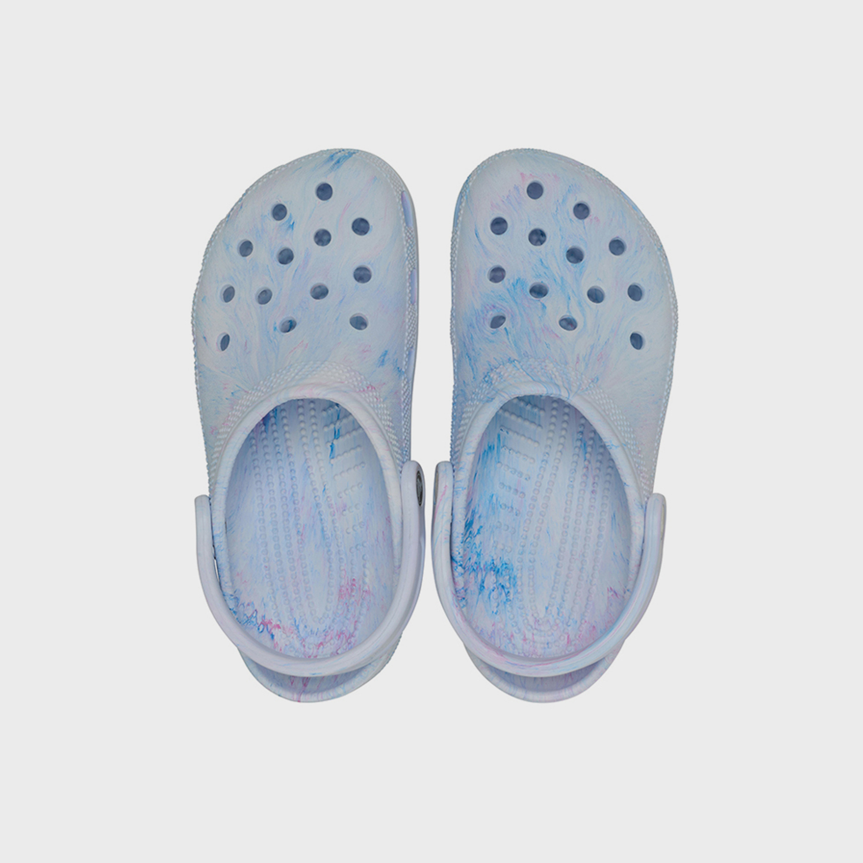 كروكس - قبقاب سهل الارتداء للجنسين بنقشة ألوان مائي رخامي | 211583-4ZD-men-shoes-flipflopsandslides-image-4