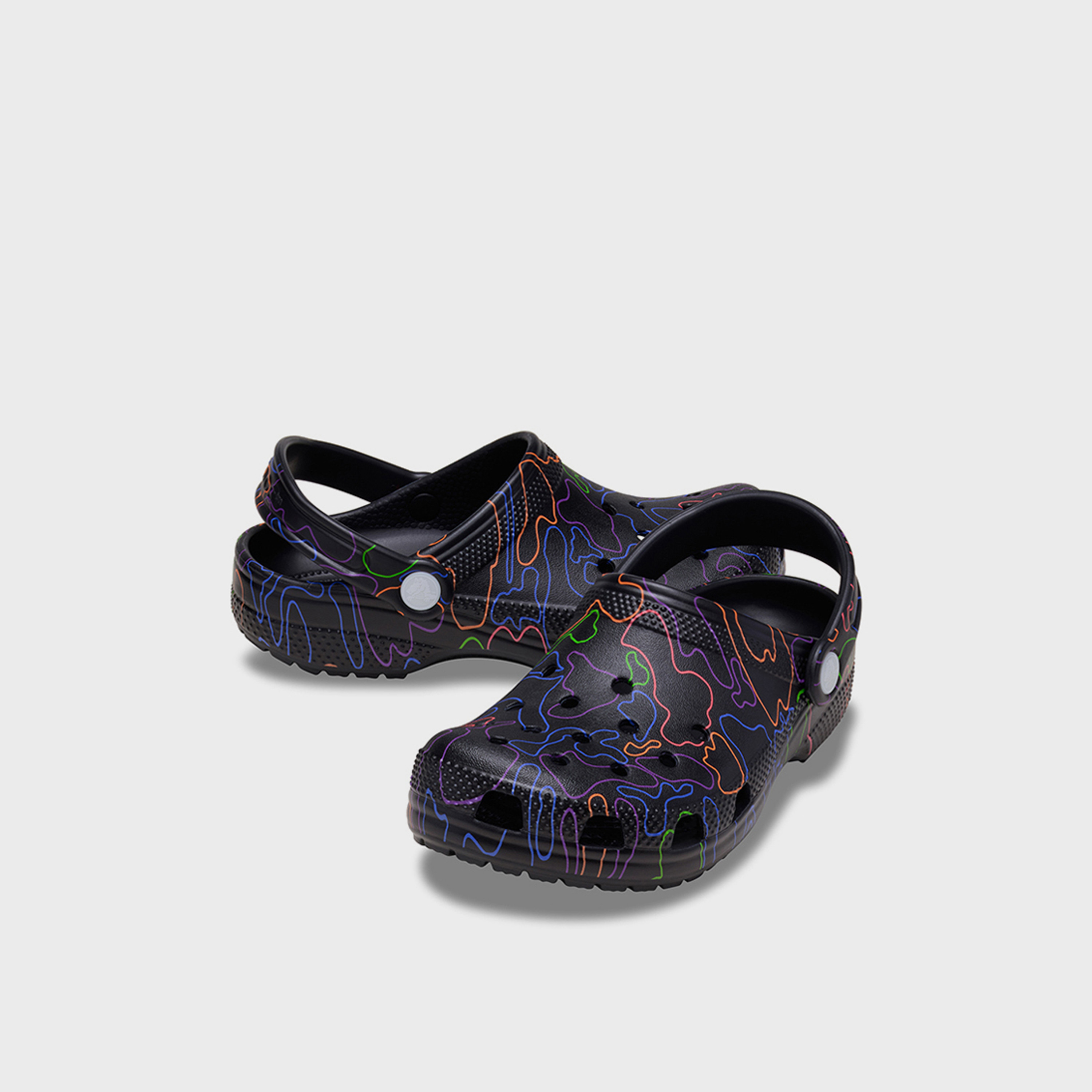 Crocs Kids Slip On Clsc Hi Vis Camo Clog | 211585-0C4-boys-shoes-flipflopsandslides-image-2