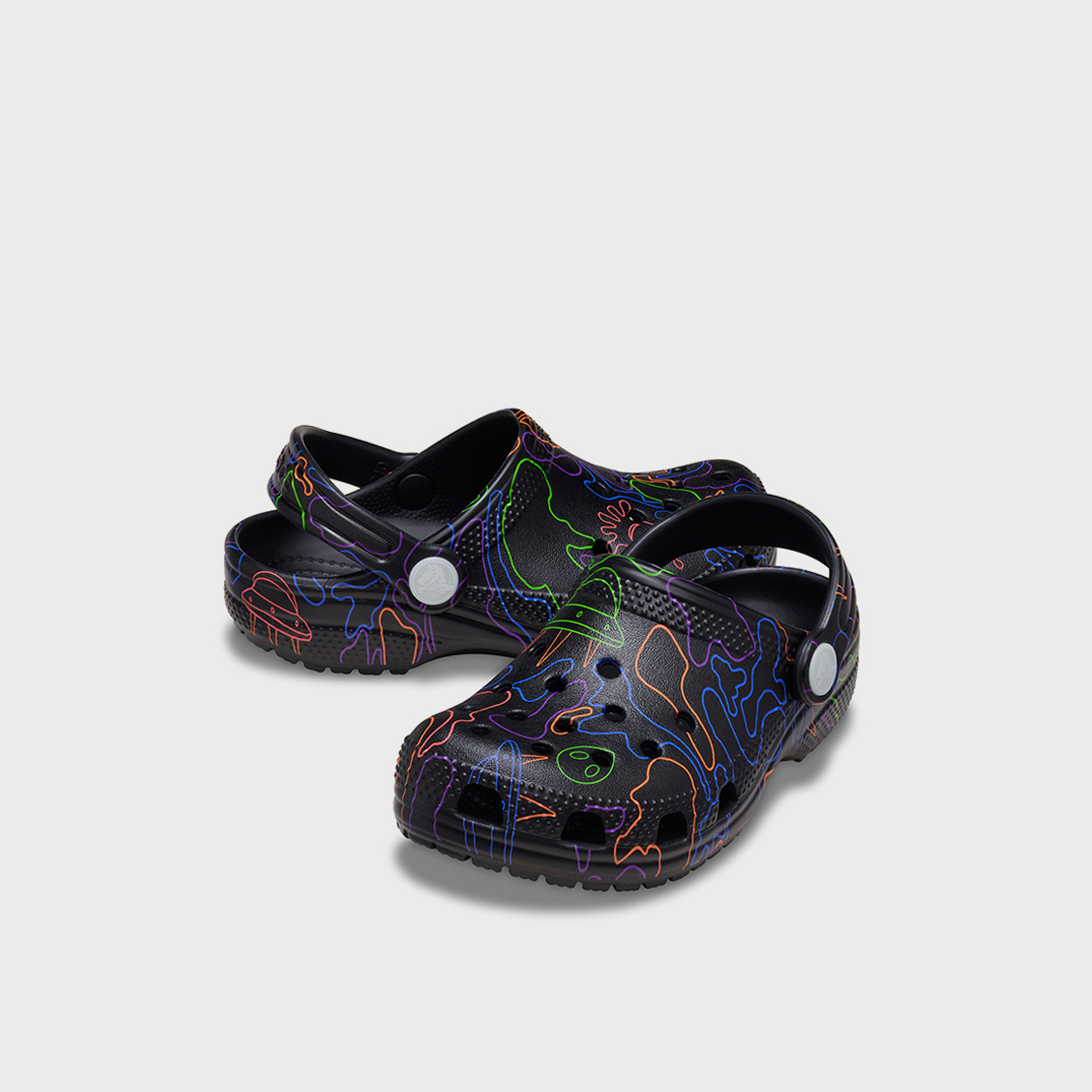 Crocs Kids Slip-On Clsc Hi Vis Camo Clogs | 211589-0C4-boys-shoes-flipflopsandslides-image-1