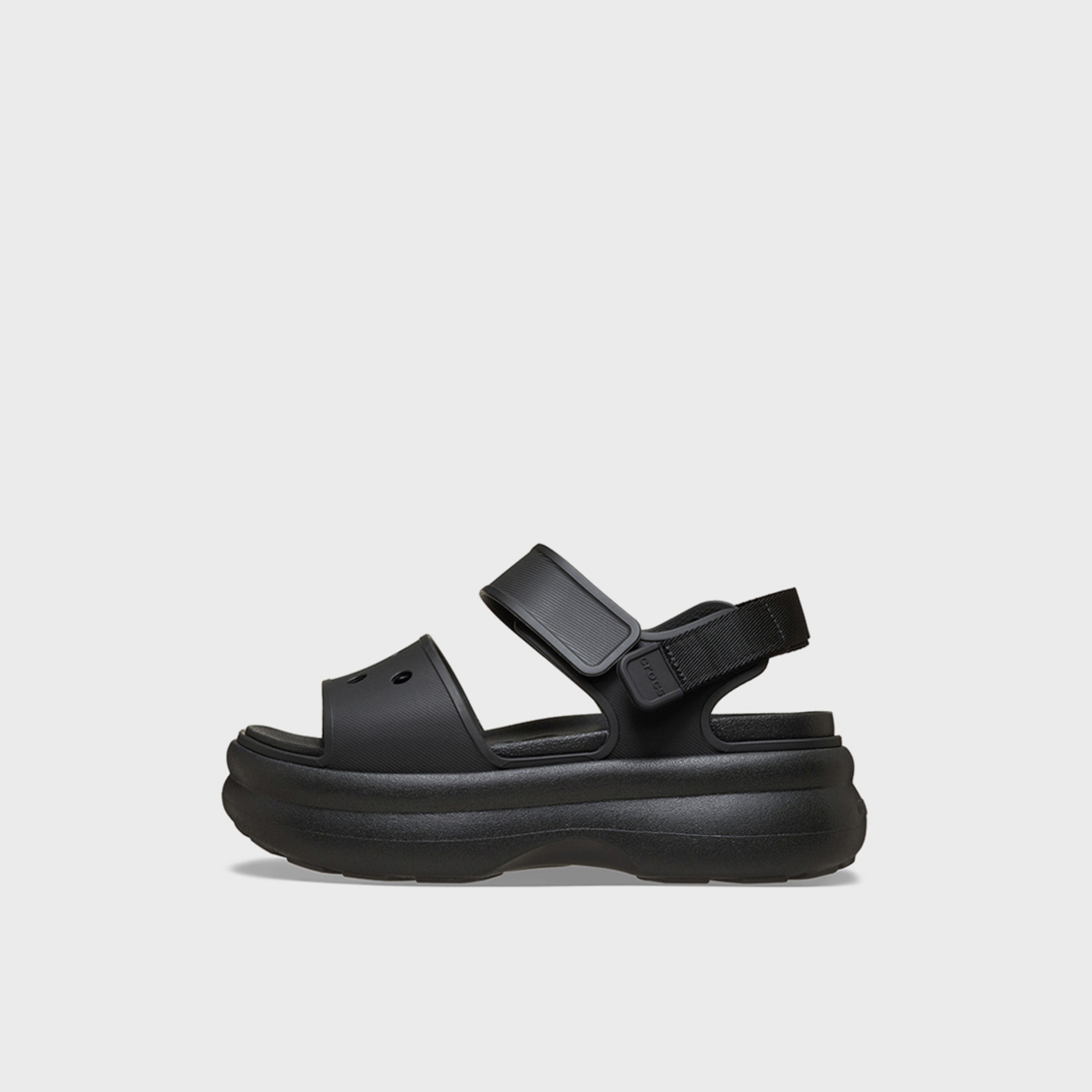 Crocs Women's Hook & Loop Soho Flatform Strap Sandals | 211755-001-women-shoes-sandals-flats-image-6