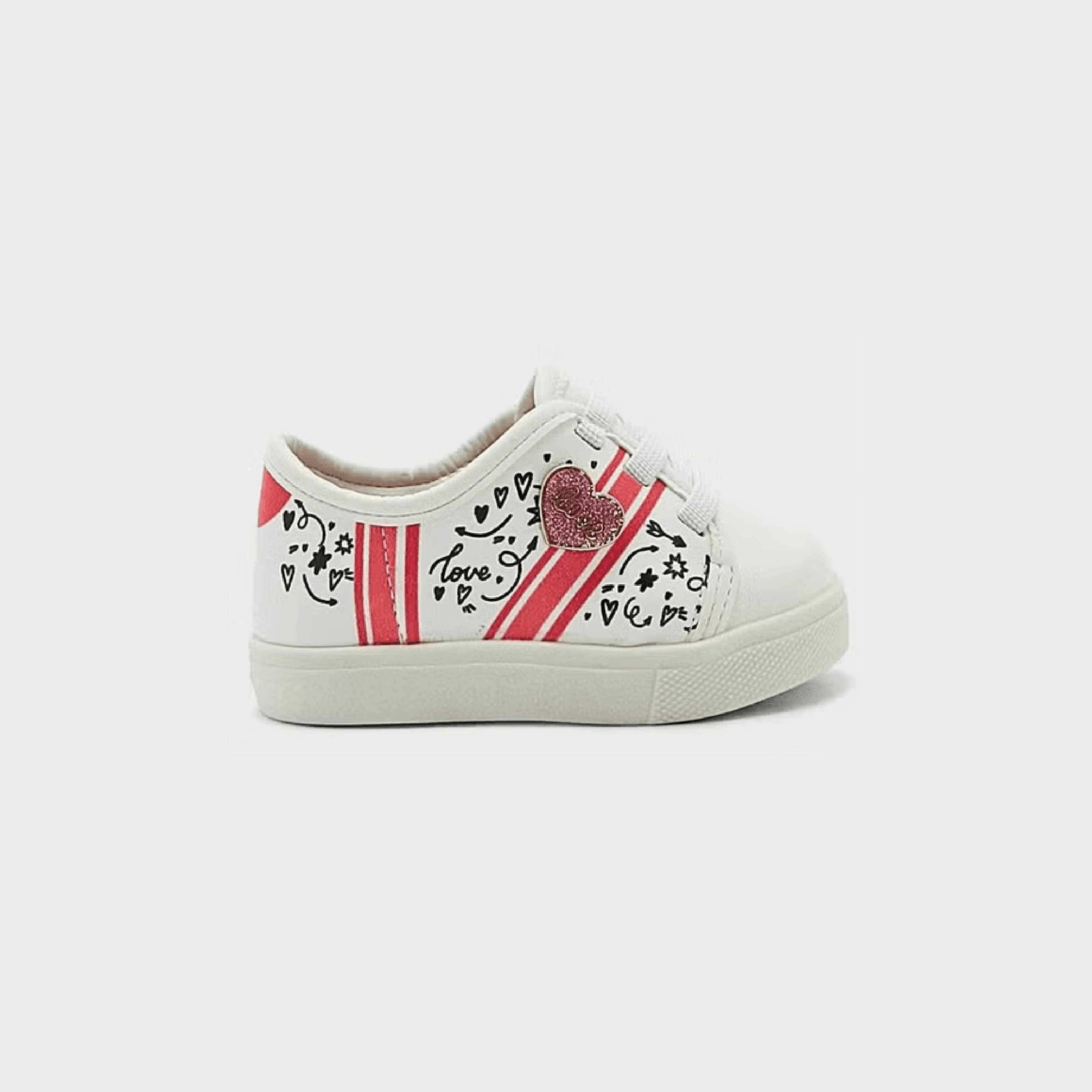 حذاء رياضي للفتيات برباط مطبوع من مولكينها | 2118-566-24782-girls-shoes-sneakers-image-1