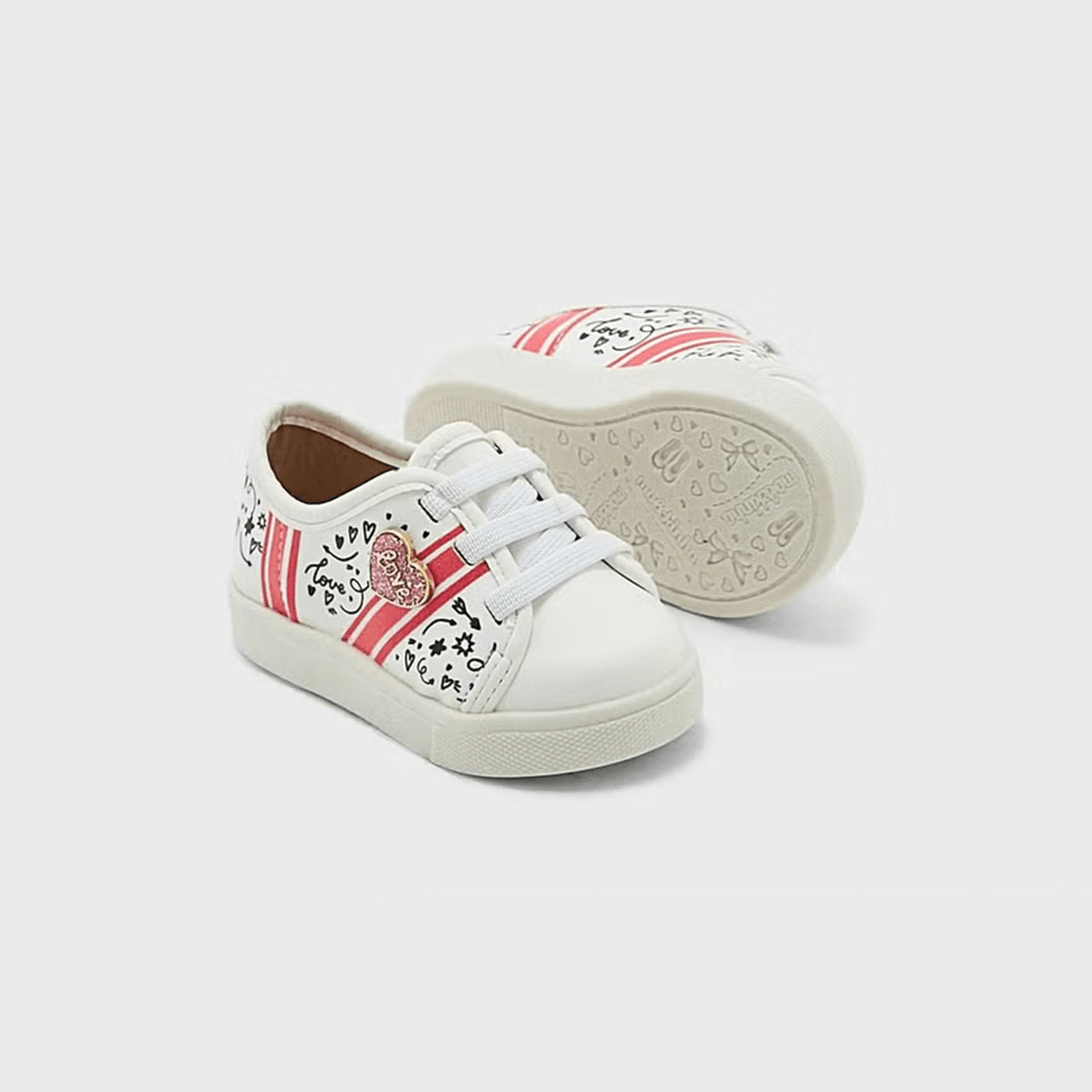 حذاء رياضي للفتيات برباط مطبوع من مولكينها | 2118-566-24782-girls-shoes-sneakers-image-4