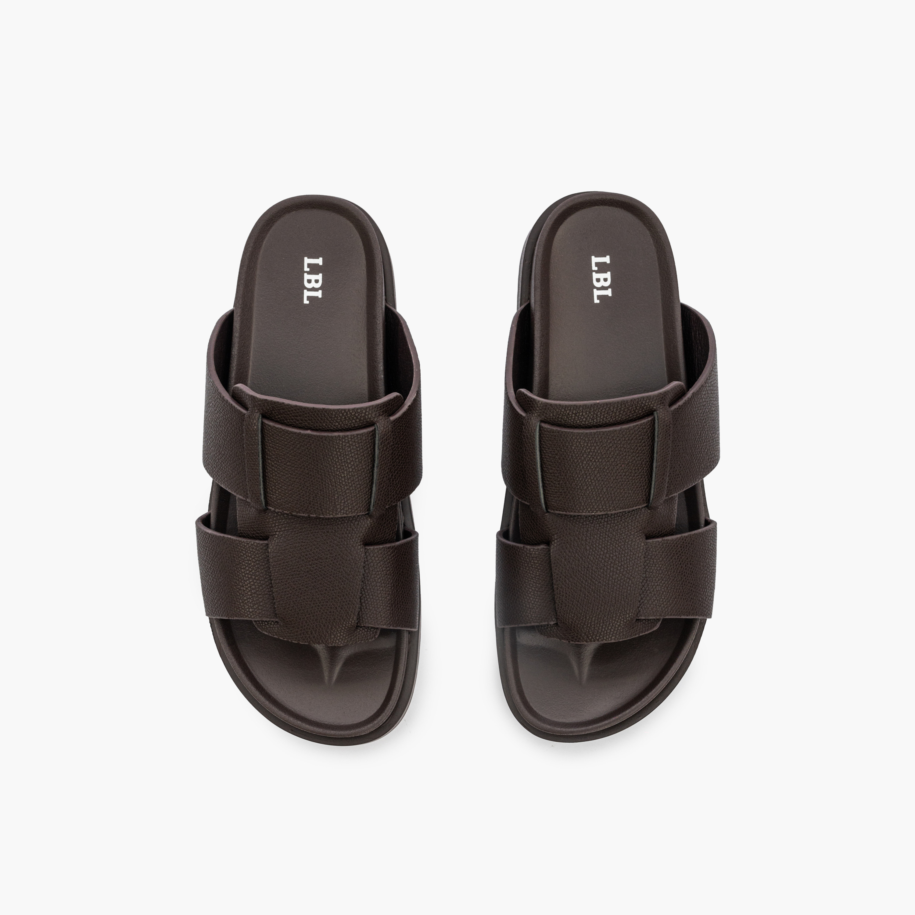 صندل مريح سادة سهل الارتداء من إل بي إل من شو إكسبريس-men-shoes-sandals-image-1