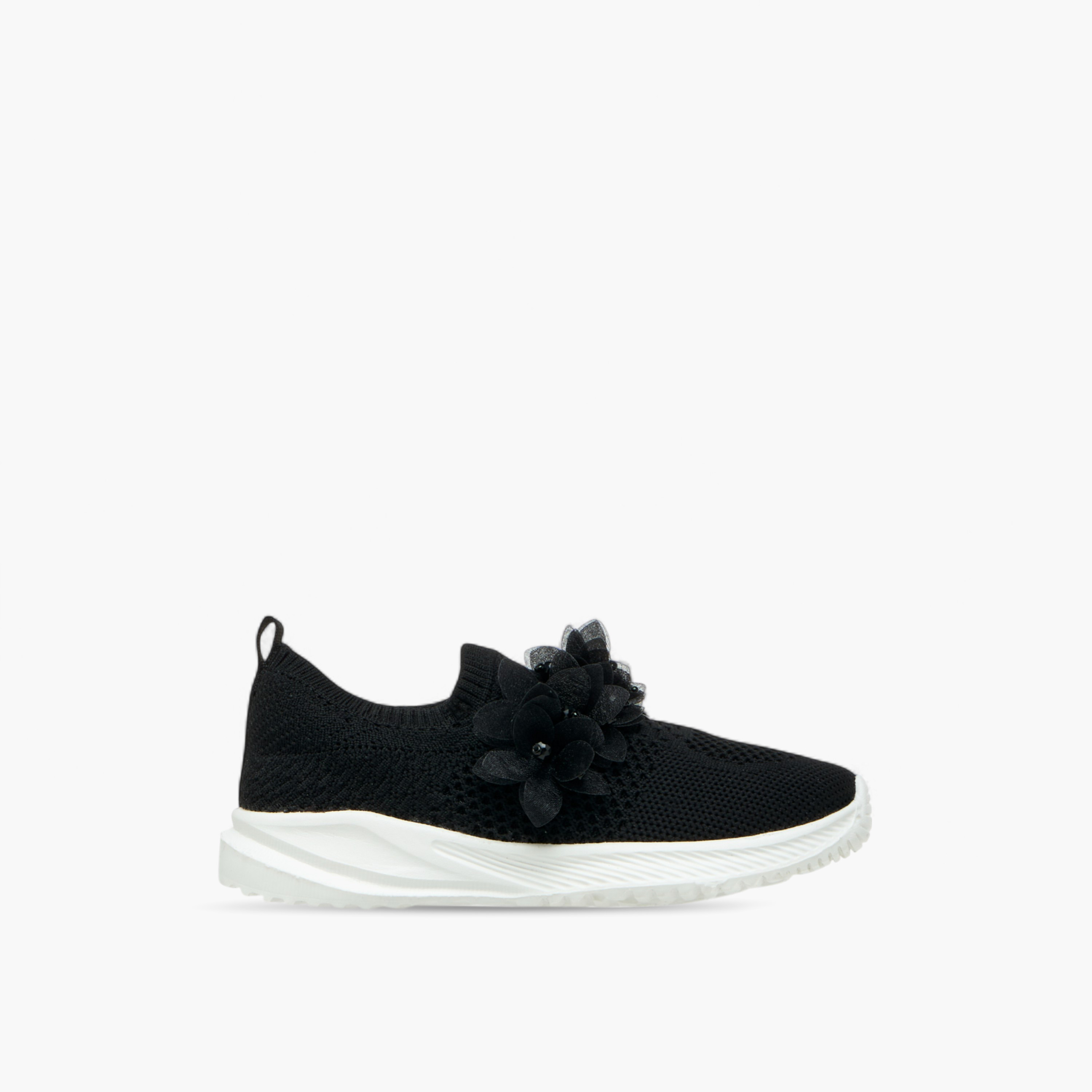 حذاء سنيكرز سهل الارتداء مزين بالزهور من جونيورز-girls-shoes-sneakers-image-8