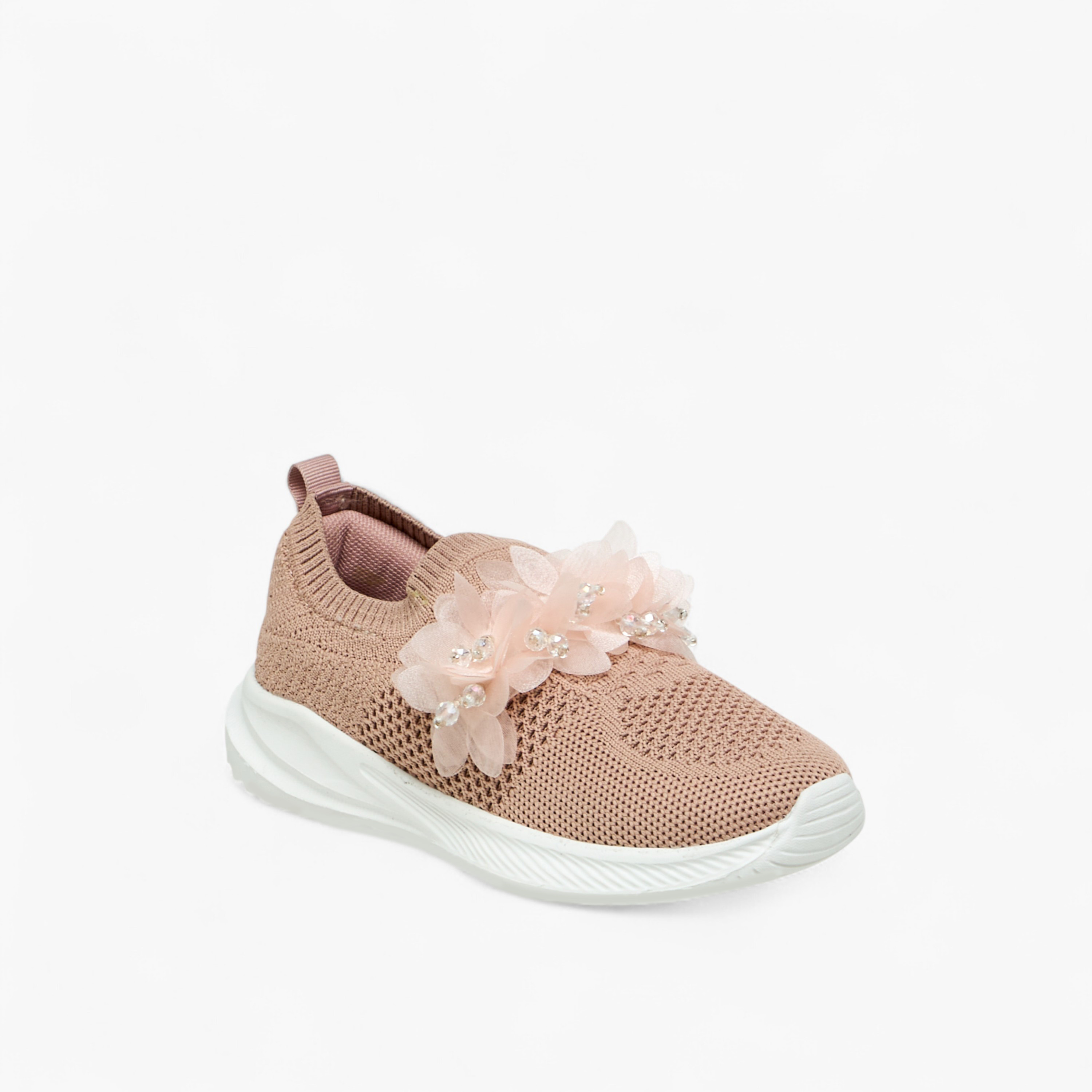 حذاء سنيكرز سهل الارتداء مزين بالزهور من جونيورز-girls-shoes-sneakers-image-2