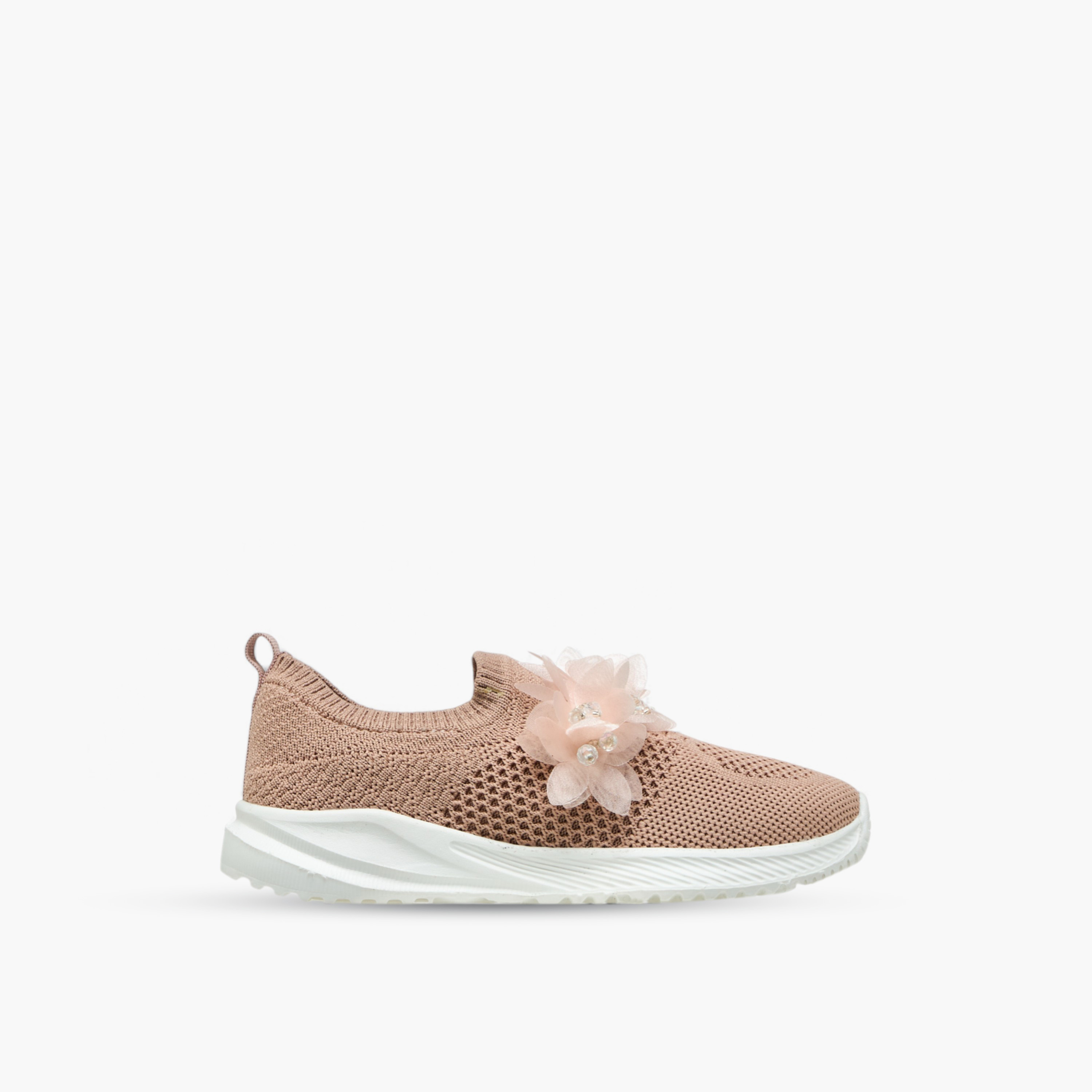 حذاء سنيكرز سهل الارتداء مزين بالزهور من جونيورز-girls-shoes-sneakers-image-3