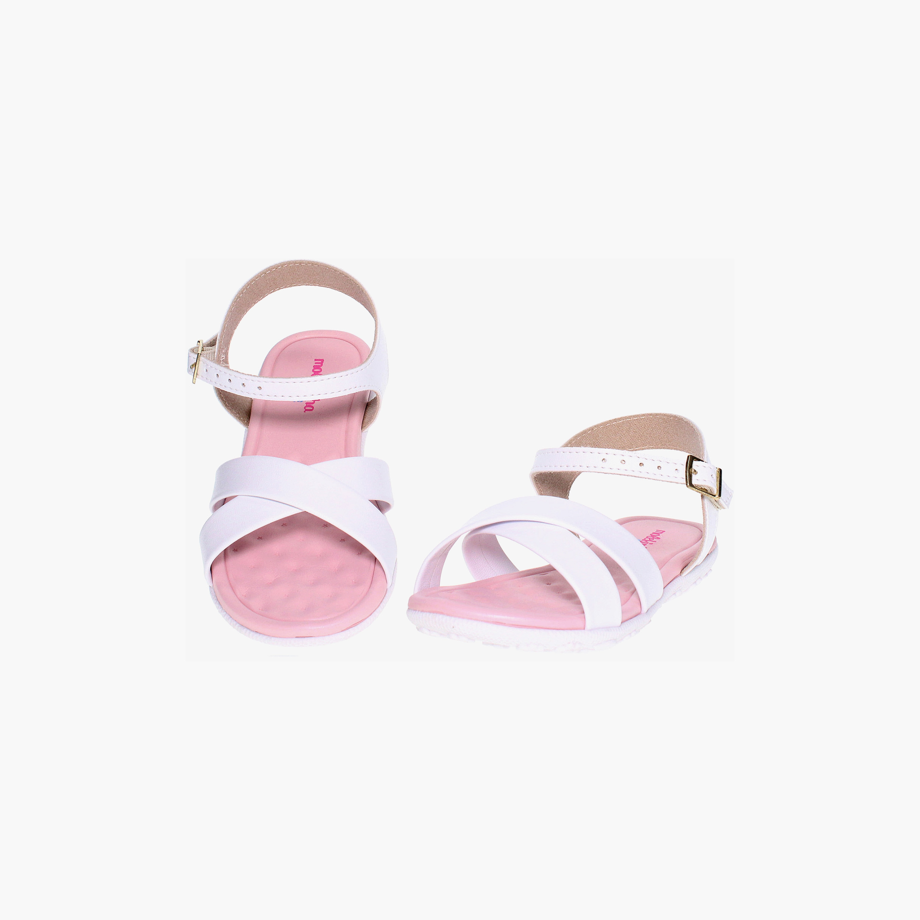 صندل بشريط للكاحل مفتوح من الأمام للفتيات من مولكينها| 2121-101-9569-16072-girls-shoes-sandals-image-1