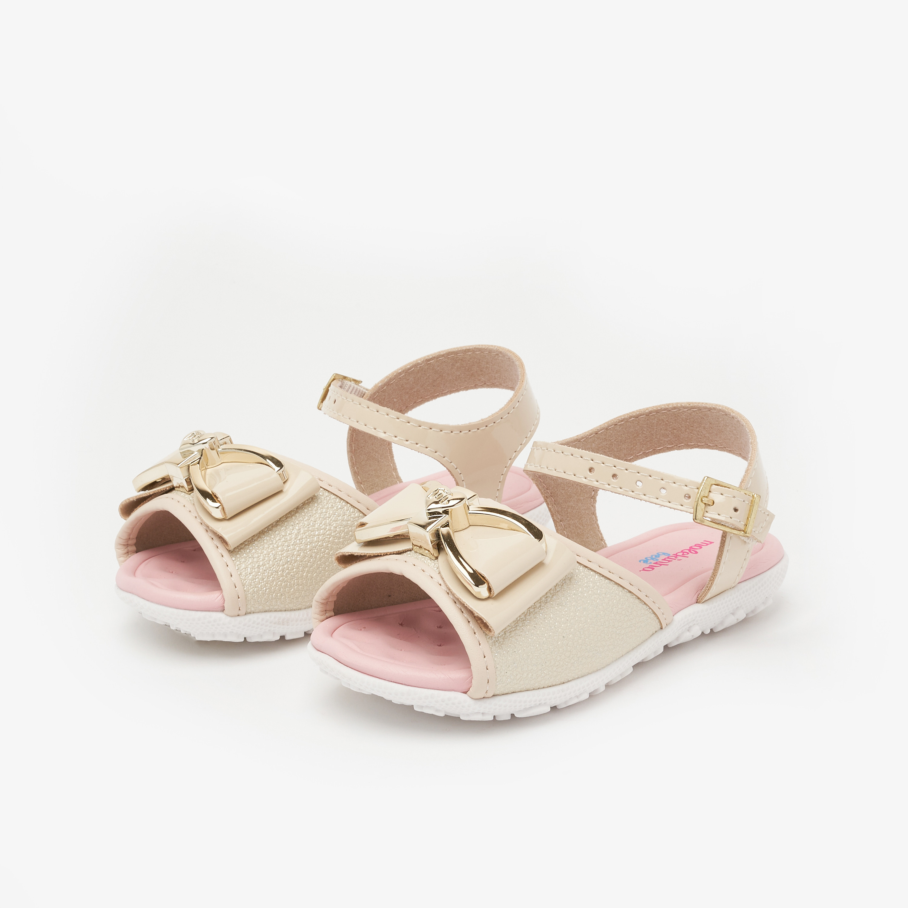 Molekinha by Geoomnii Kids Sandals with Bow Detail | 2121-135-24197        -girls-shoes-sandals-image-1