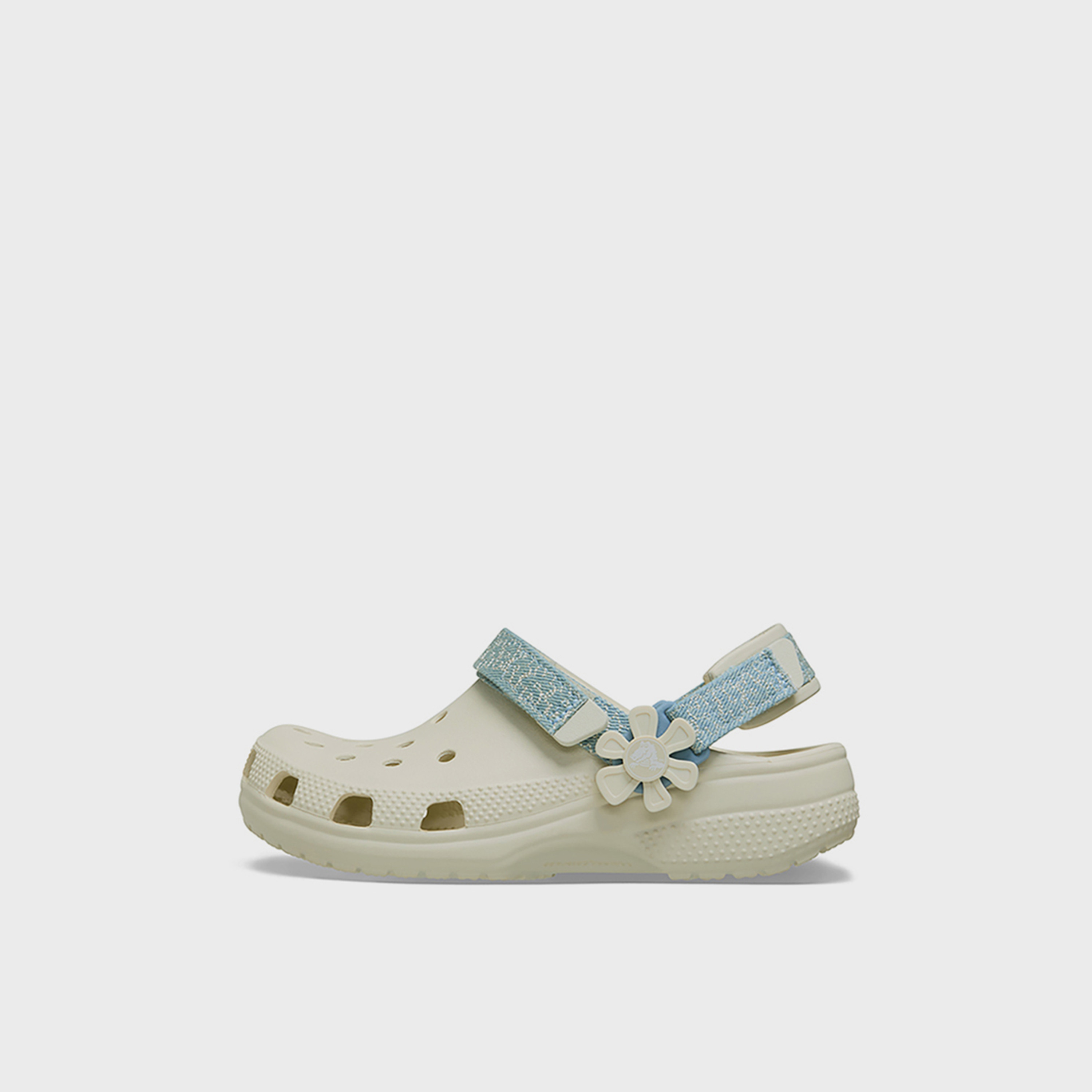 Crocs Girls Hook & Loop Classic Clogs | 212511-2MD-girls-shoes-flipflopsandslides-image-5