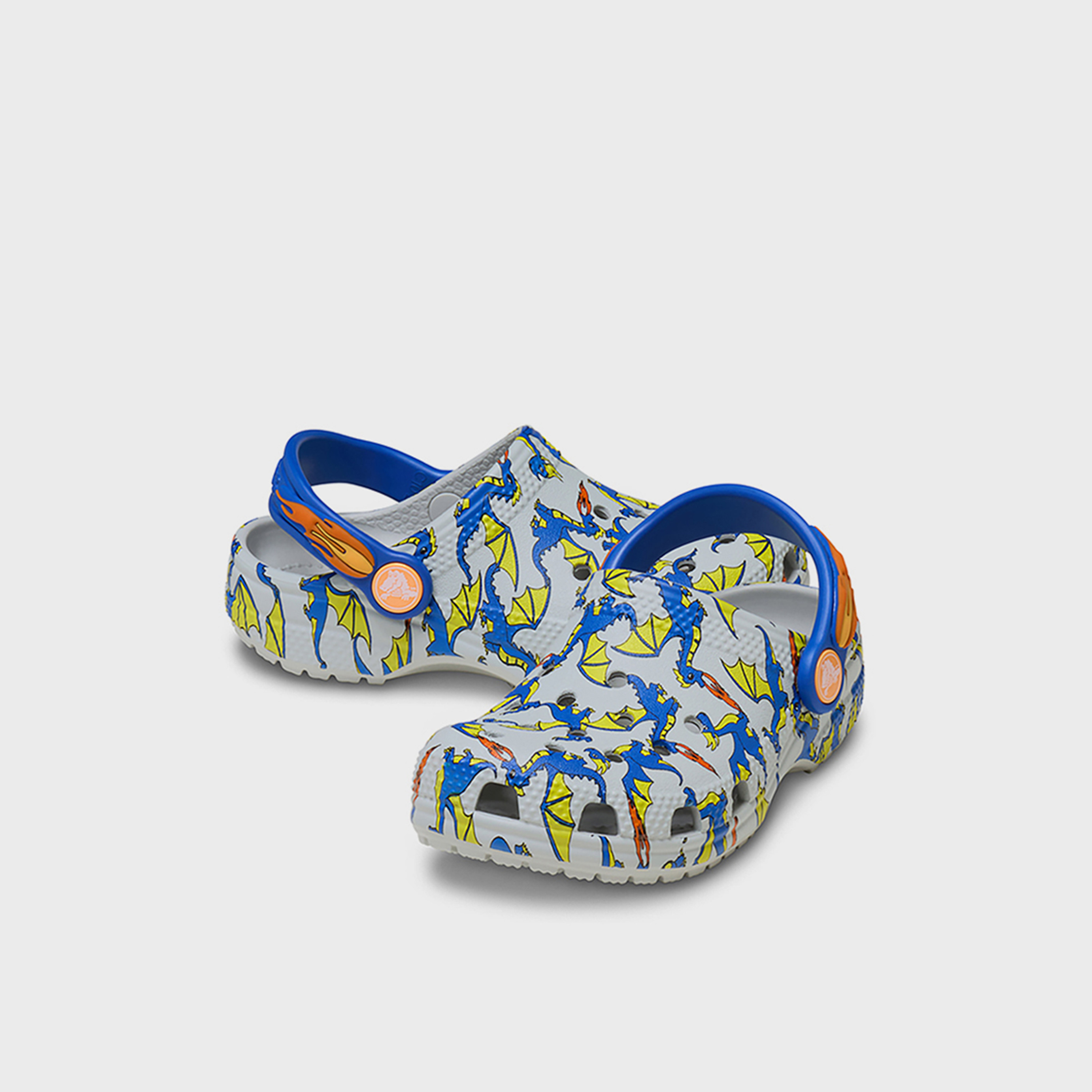 Crocs Kids Back Strap Classic Clogs | 212514-1FT-boys-shoes-flipflopsandslides-image-1