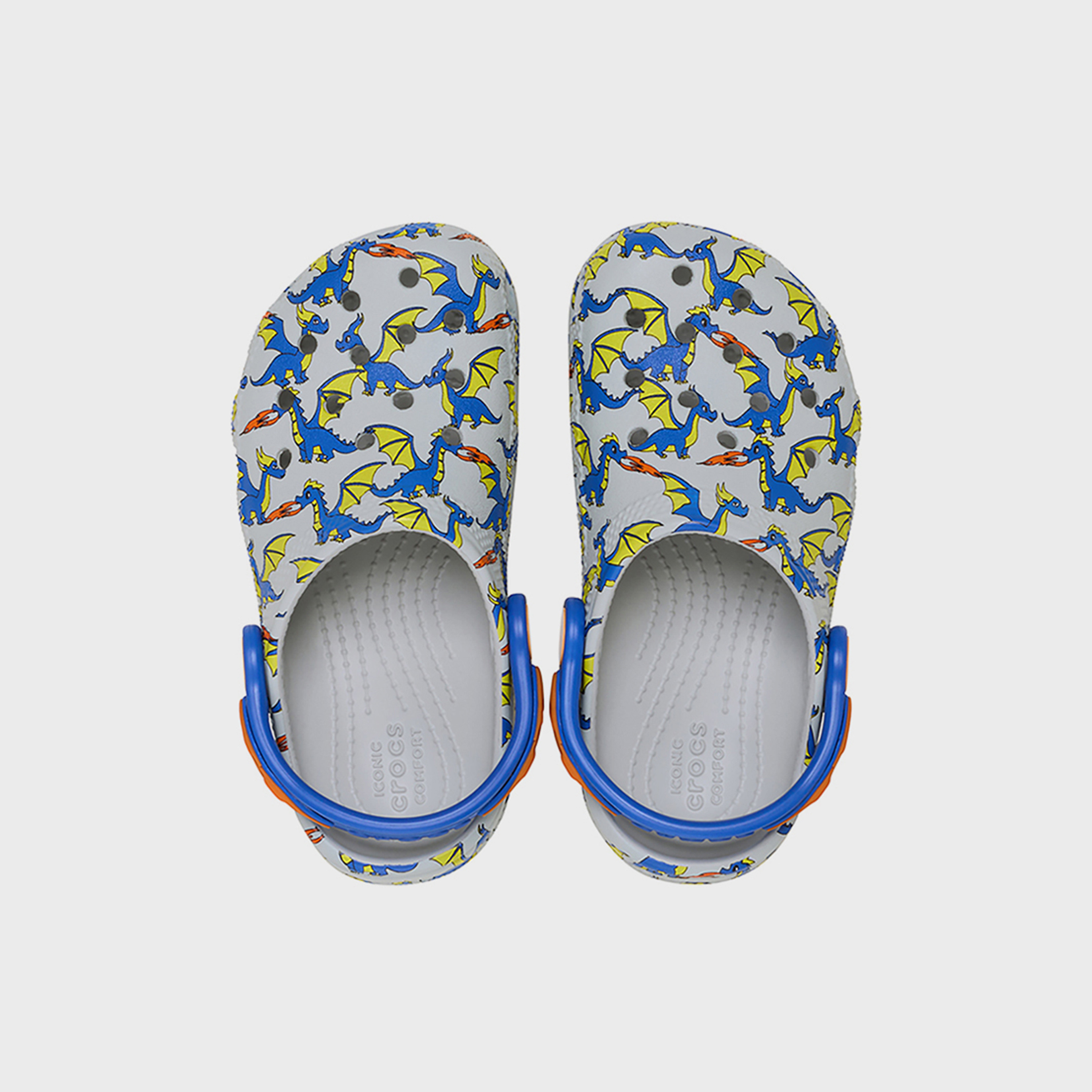 Crocs Kids Back Strap Classic Clogs | 212514-1FT-boys-shoes-flipflopsandslides-image-2