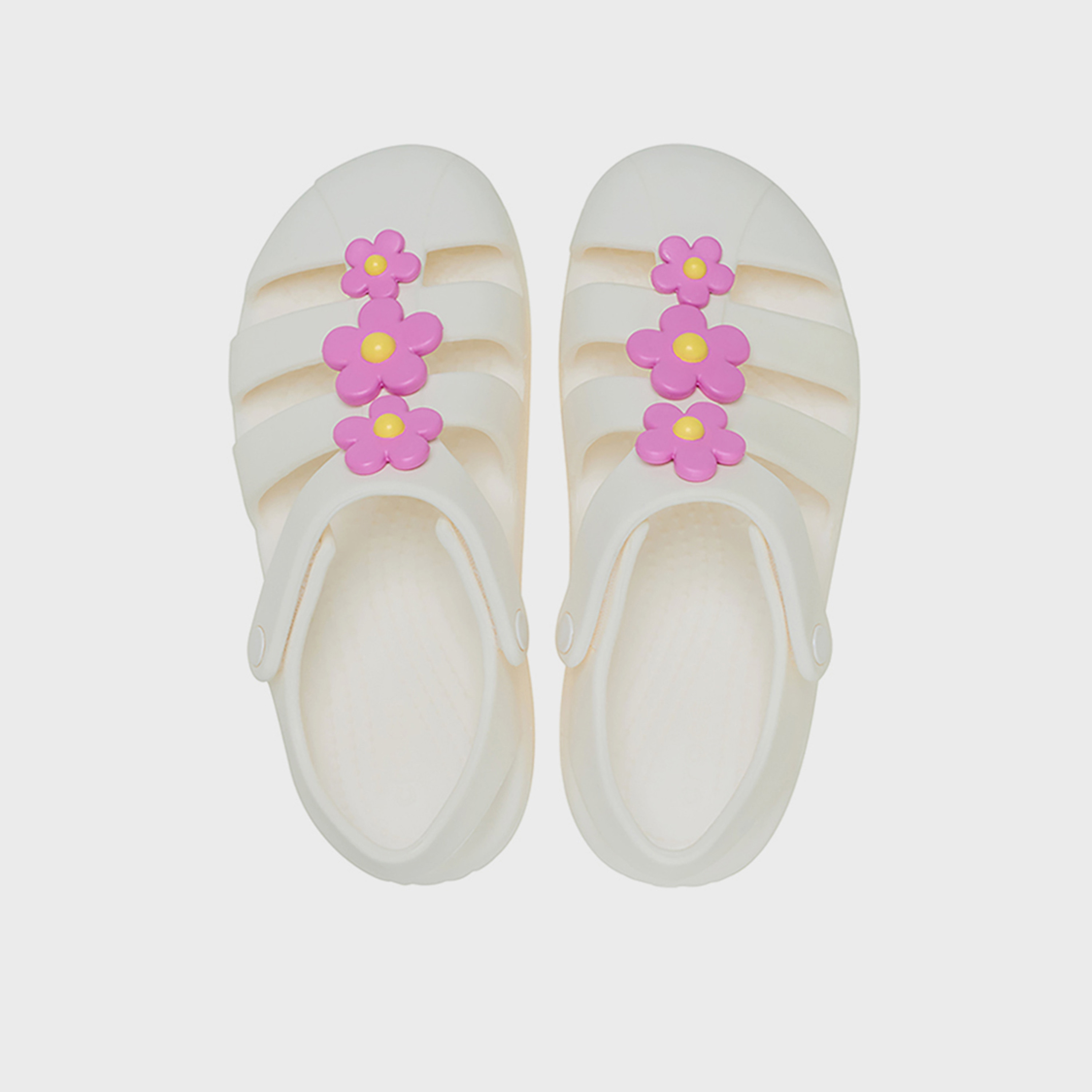 Crocs Girls Hook & Loop Classic Fisherman Sandal | 212525-0WV-girls-shoes-sandals-image-2