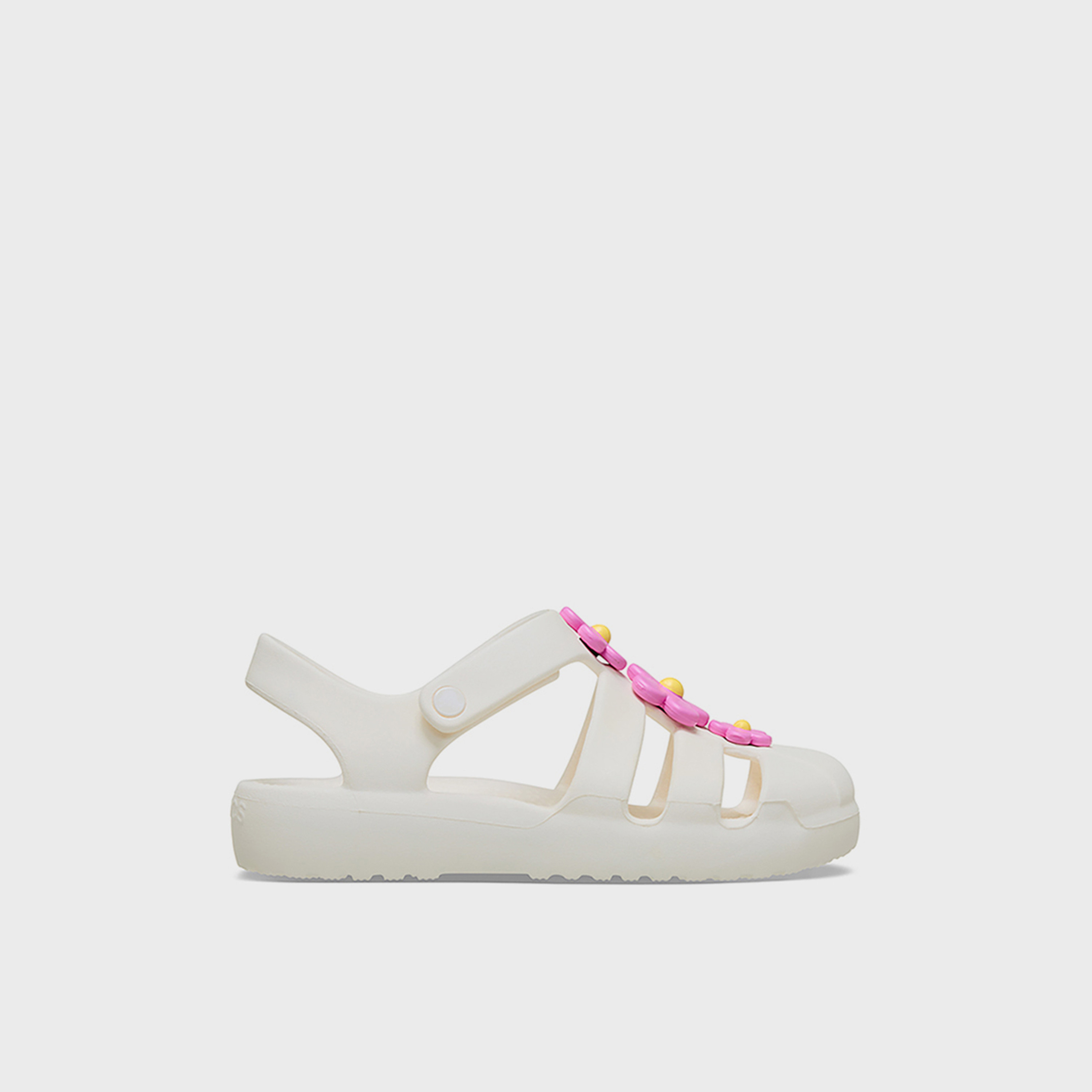 Crocs Girls Hook & Loop Classic Fisherman Sandal | 212525-0WV-girls-shoes-sandals-image-5