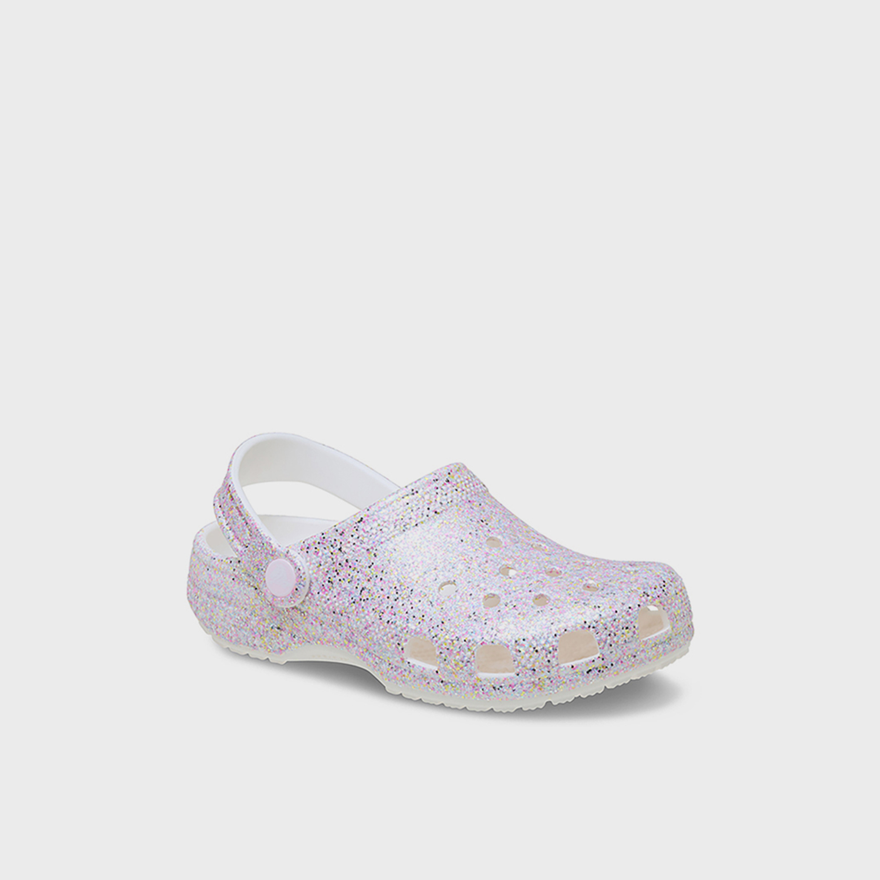 Crocs Girl's Back Strap Classic Fantasy Glitter Clogs | 212561-100-girls-shoes-flipflopsandslides-image-3