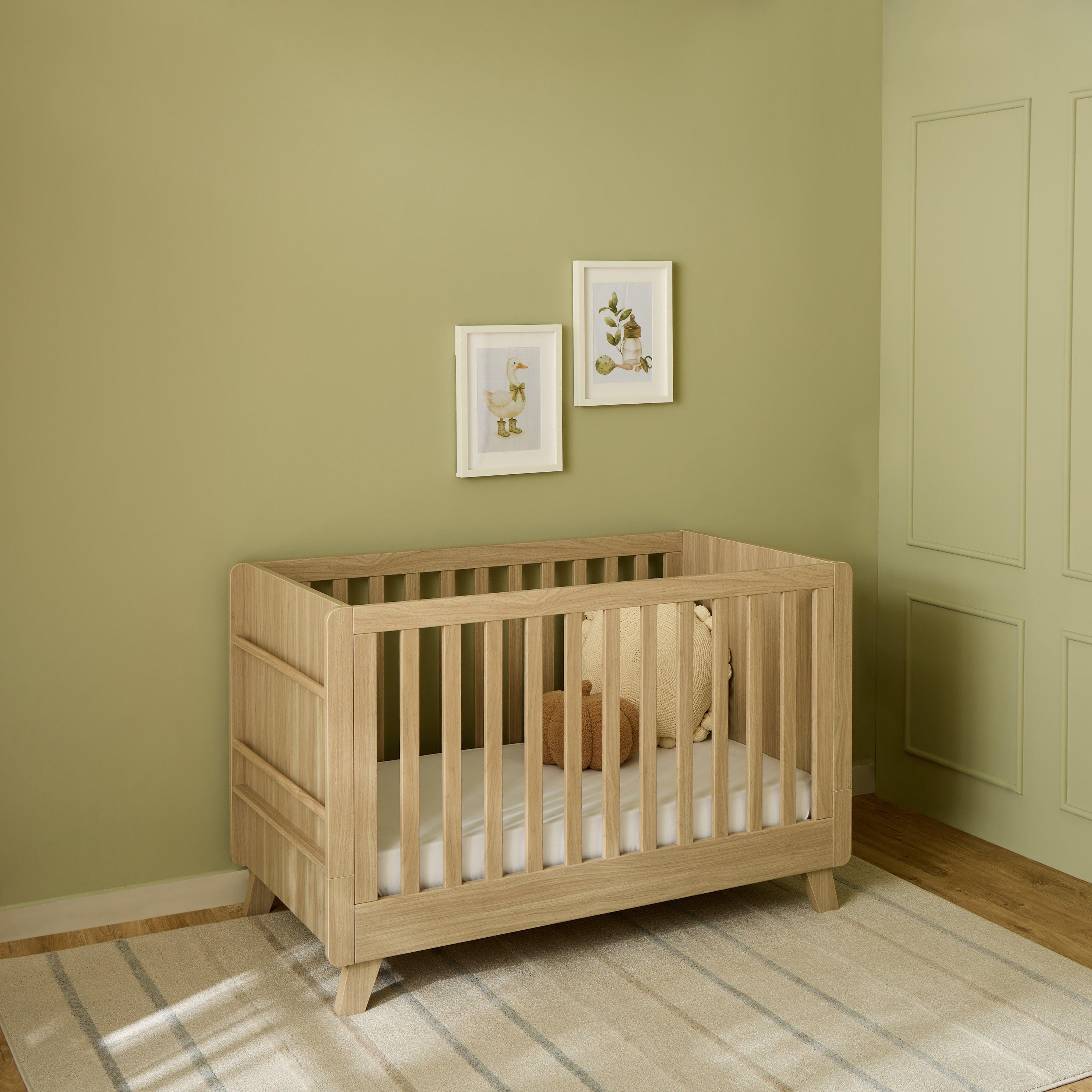 سرير أوسكار مع مرتبة وخزانة ملابس-baby-nursery-furniture-cribsandbeds-babycribs-image-2