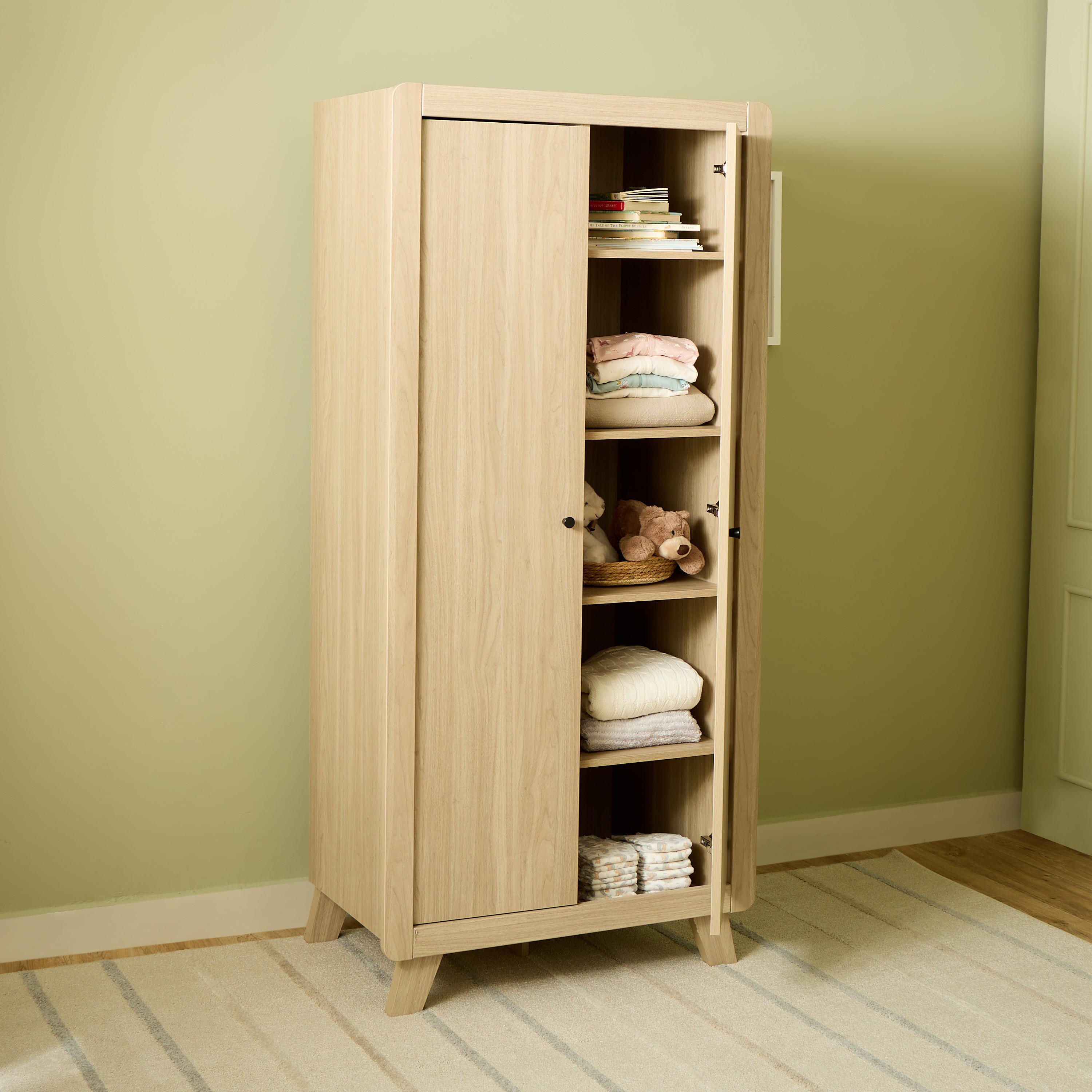 سرير أوسكار مع مرتبة وخزانة ملابس-baby-nursery-furniture-cribsandbeds-babycribs-image-7