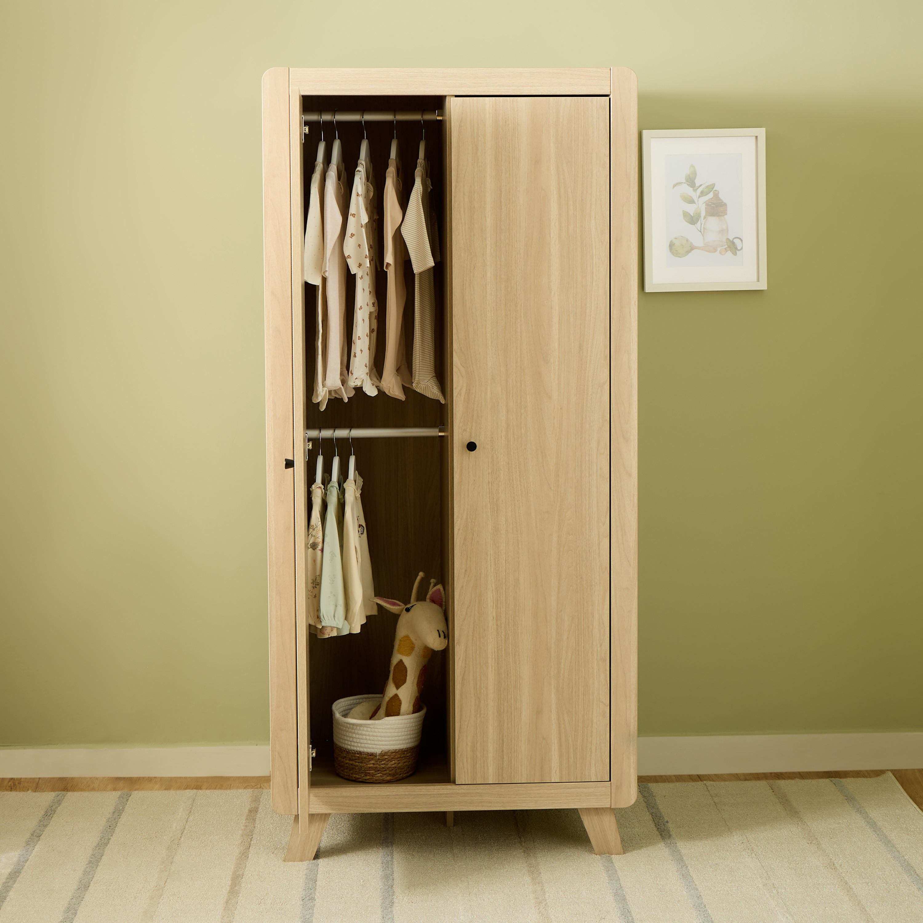 سرير أوسكار مع مرتبة وخزانة ملابس-baby-nursery-furniture-cribsandbeds-babycribs-image-8