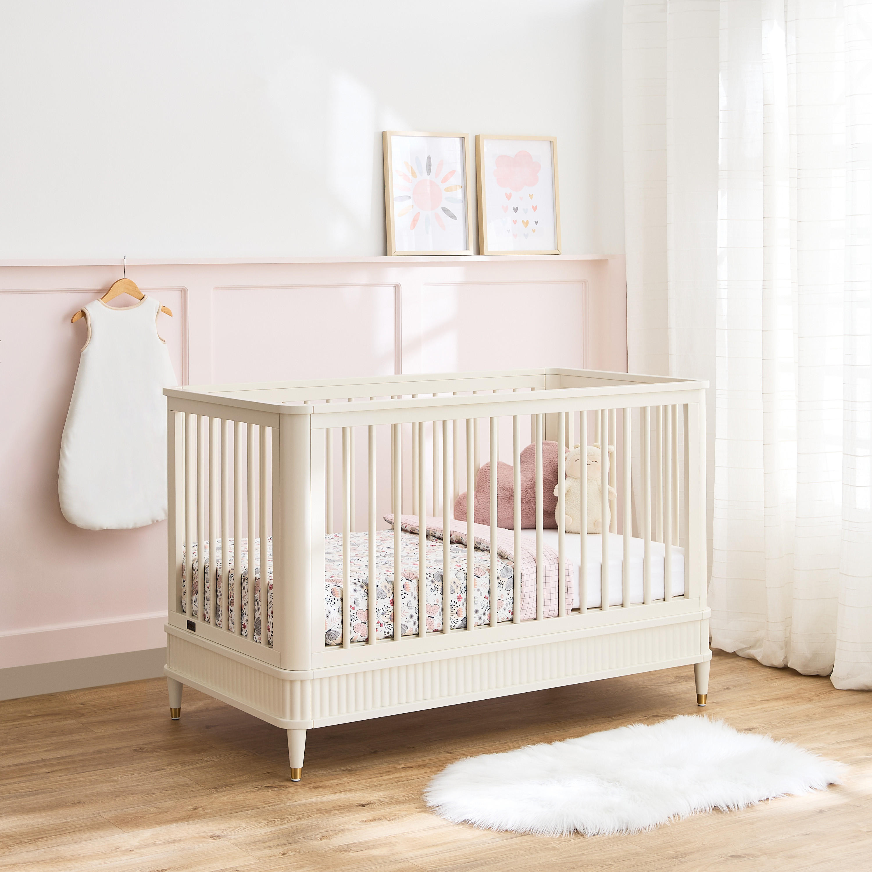 سرير أوريليا مع مرتبة وخزانة أدراج-baby-nursery-furniture-cribsandbeds-babycribs-image-2