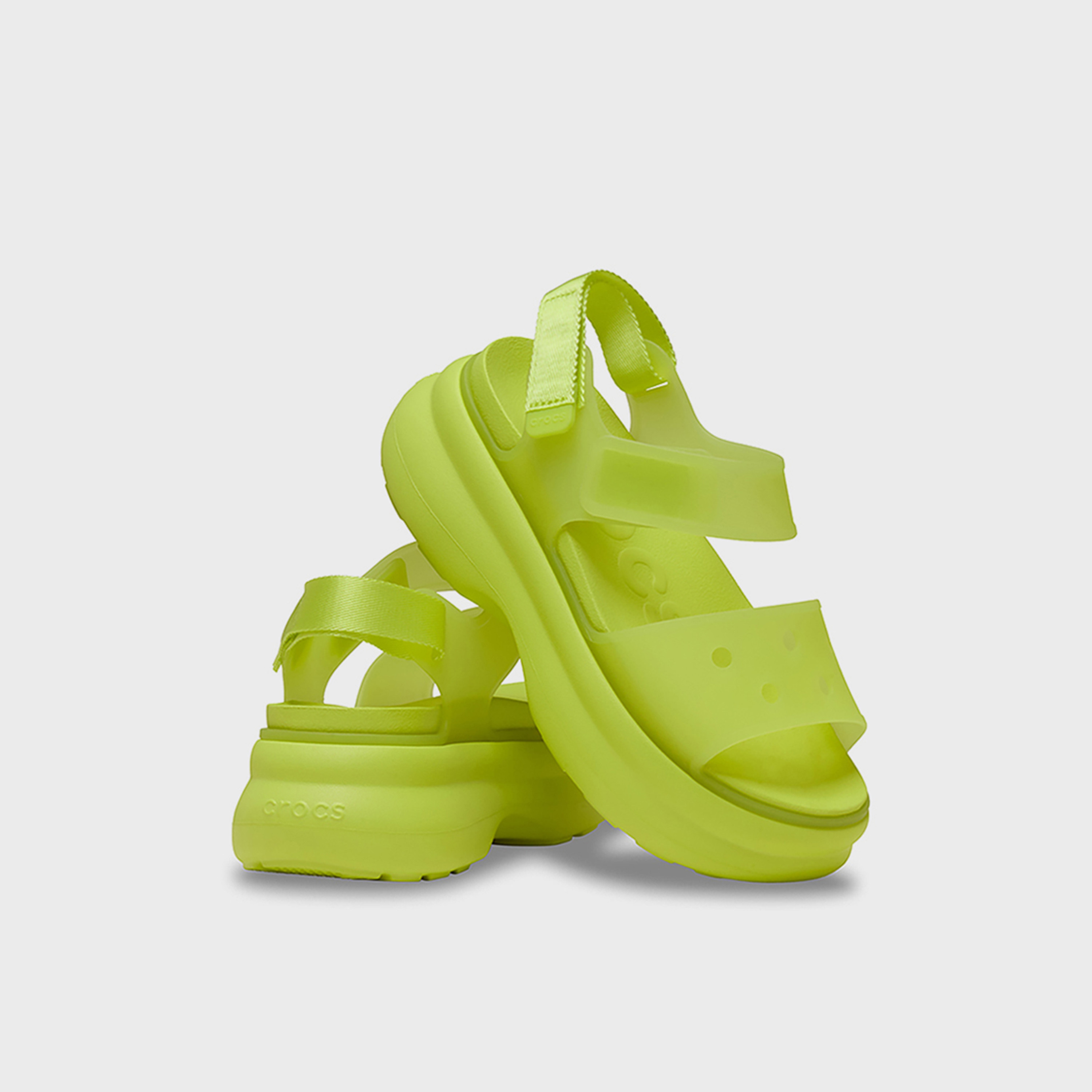 كروكس - صندل نسائي سوهو فلاتفورم بشريط لاصق | 212651-738-women-shoes-sandals-flats-image-1