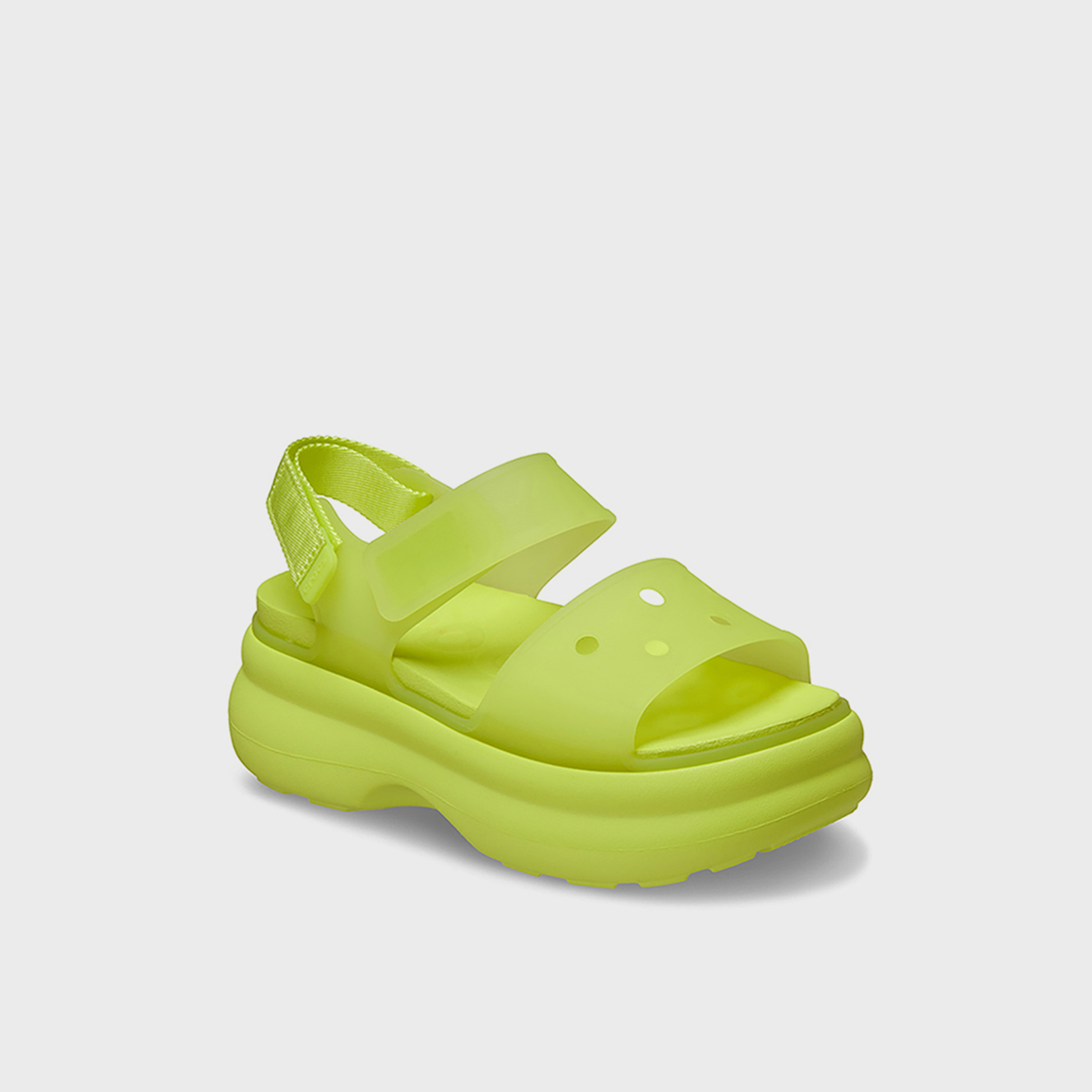 كروكس - صندل نسائي سوهو فلاتفورم بشريط لاصق | 212651-738-women-shoes-sandals-flats-image-4