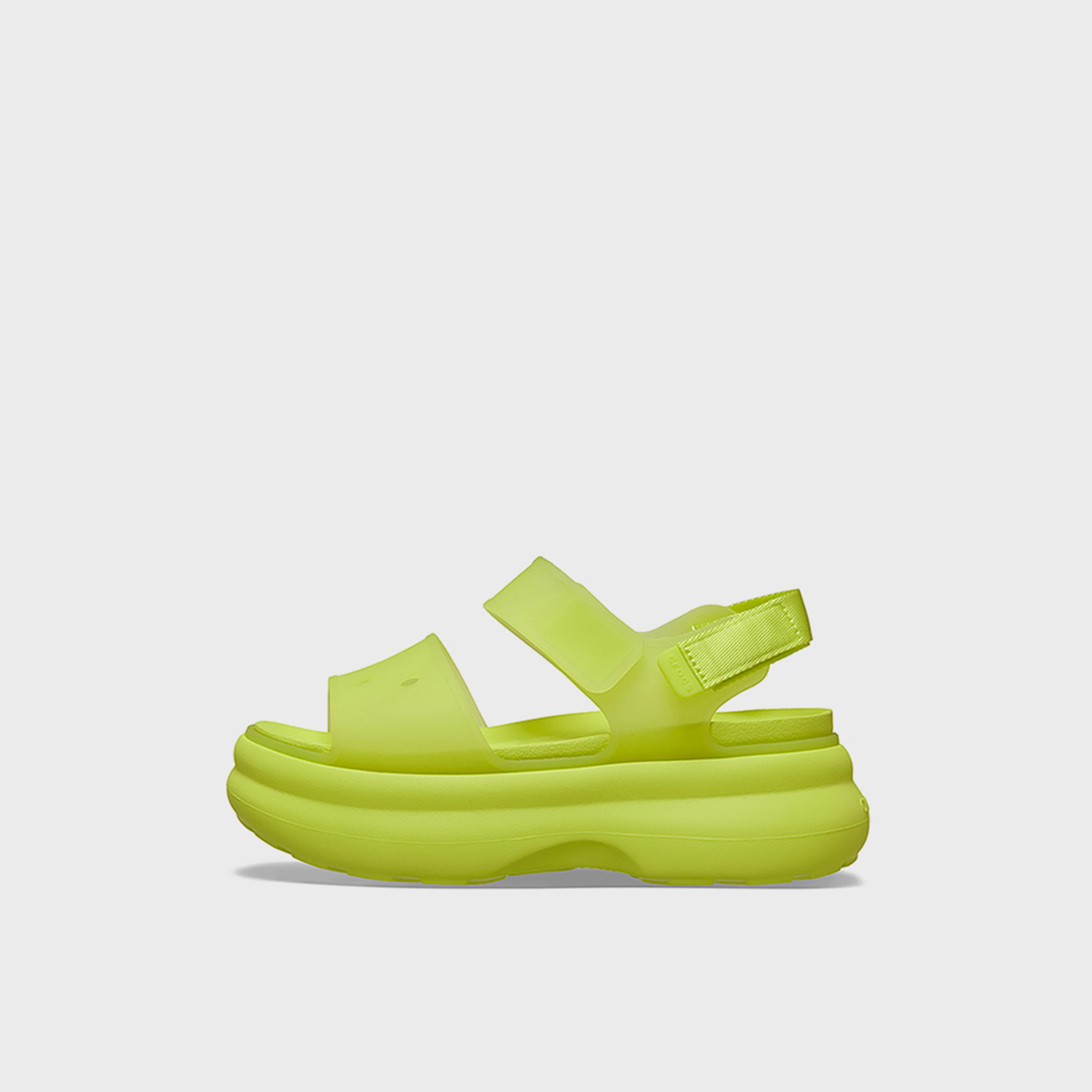 كروكس - صندل نسائي سوهو فلاتفورم بشريط لاصق | 212651-738-women-shoes-sandals-flats-image-6