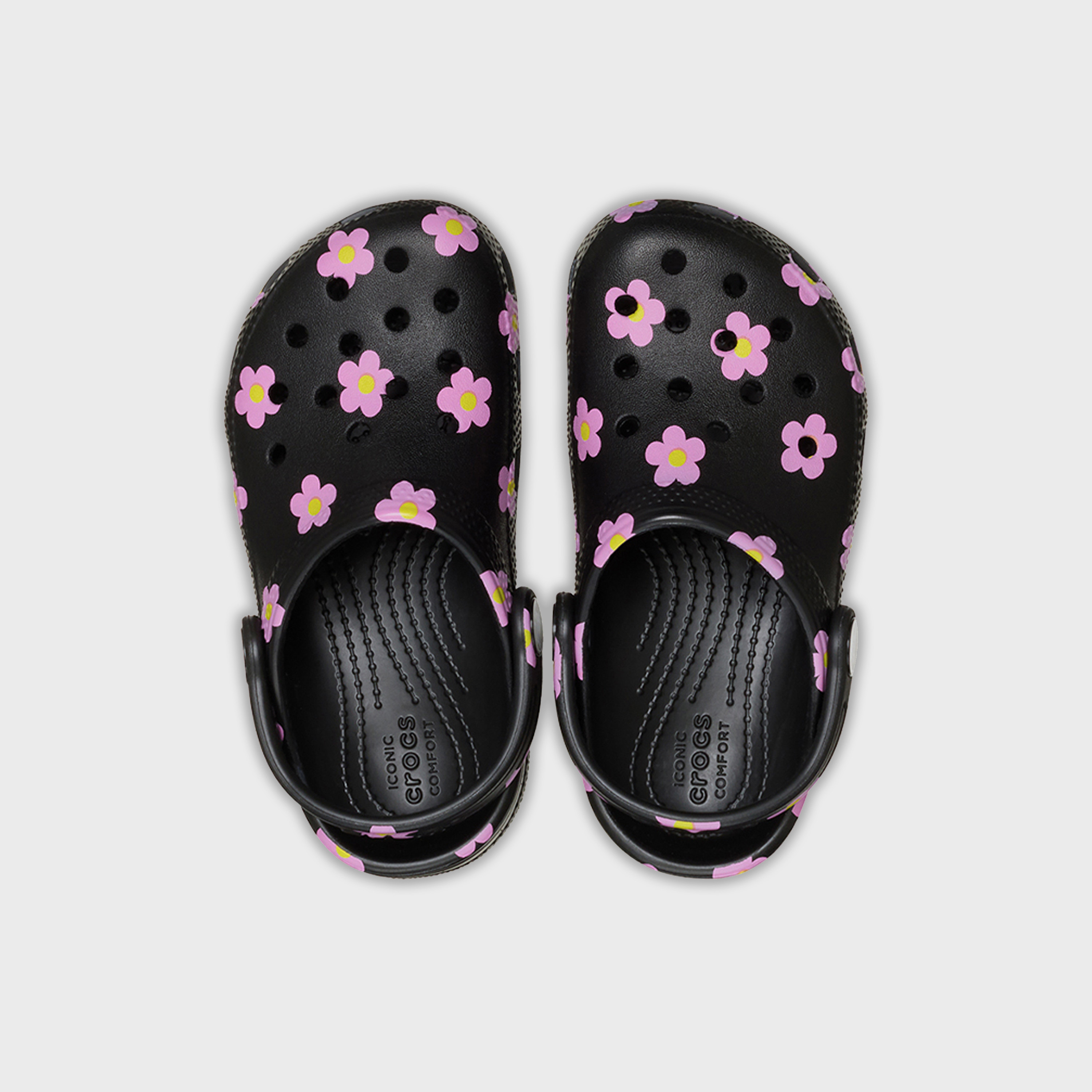 Crocs Kids Slip-On Classic Flower Clogs | 212671-001-boys-shoes-flipflopsandslides-image-2