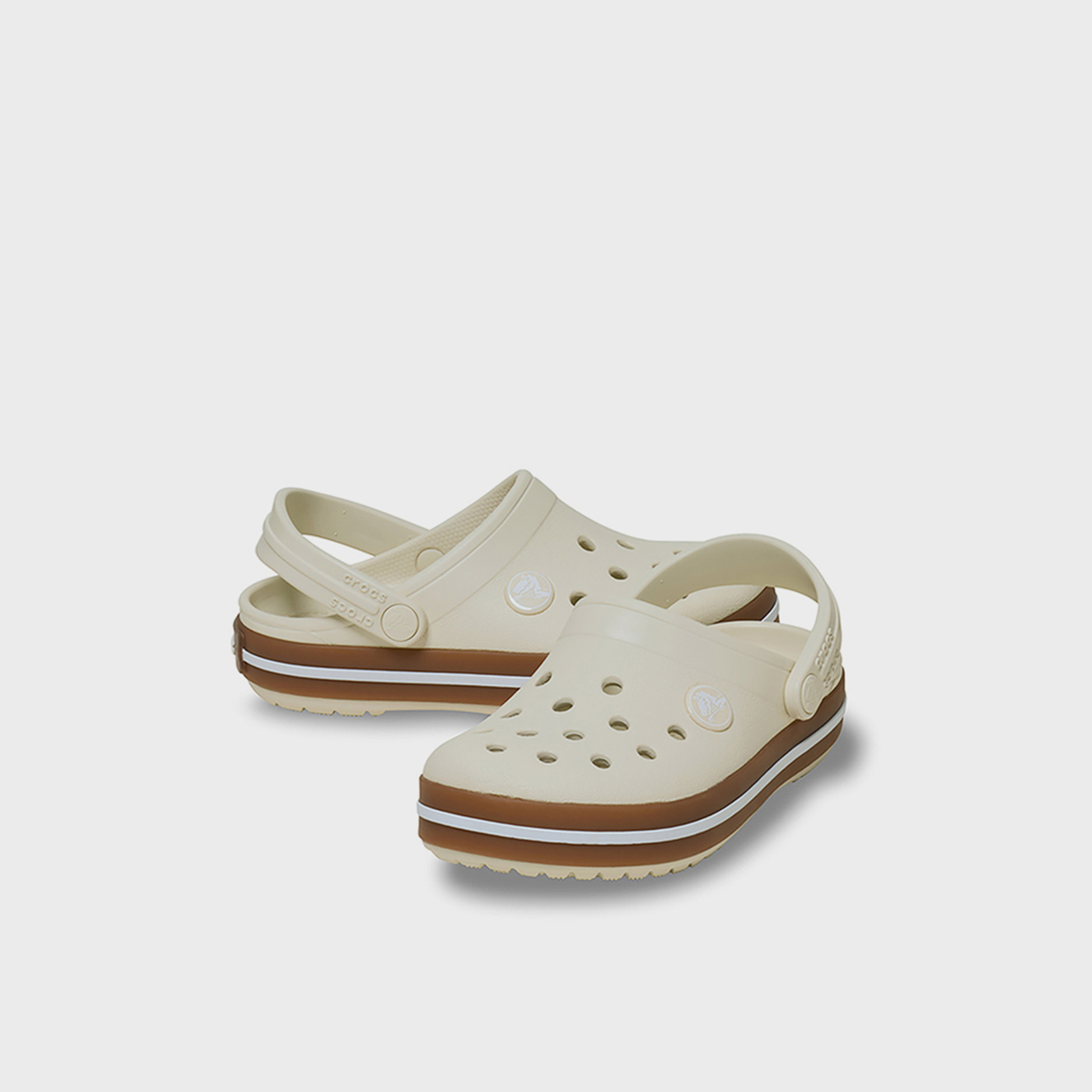 Crocs Kids Back Strap Crocband Gum Clogs | 212776-2MD-boys-shoes-flipflopsandslides-image-1