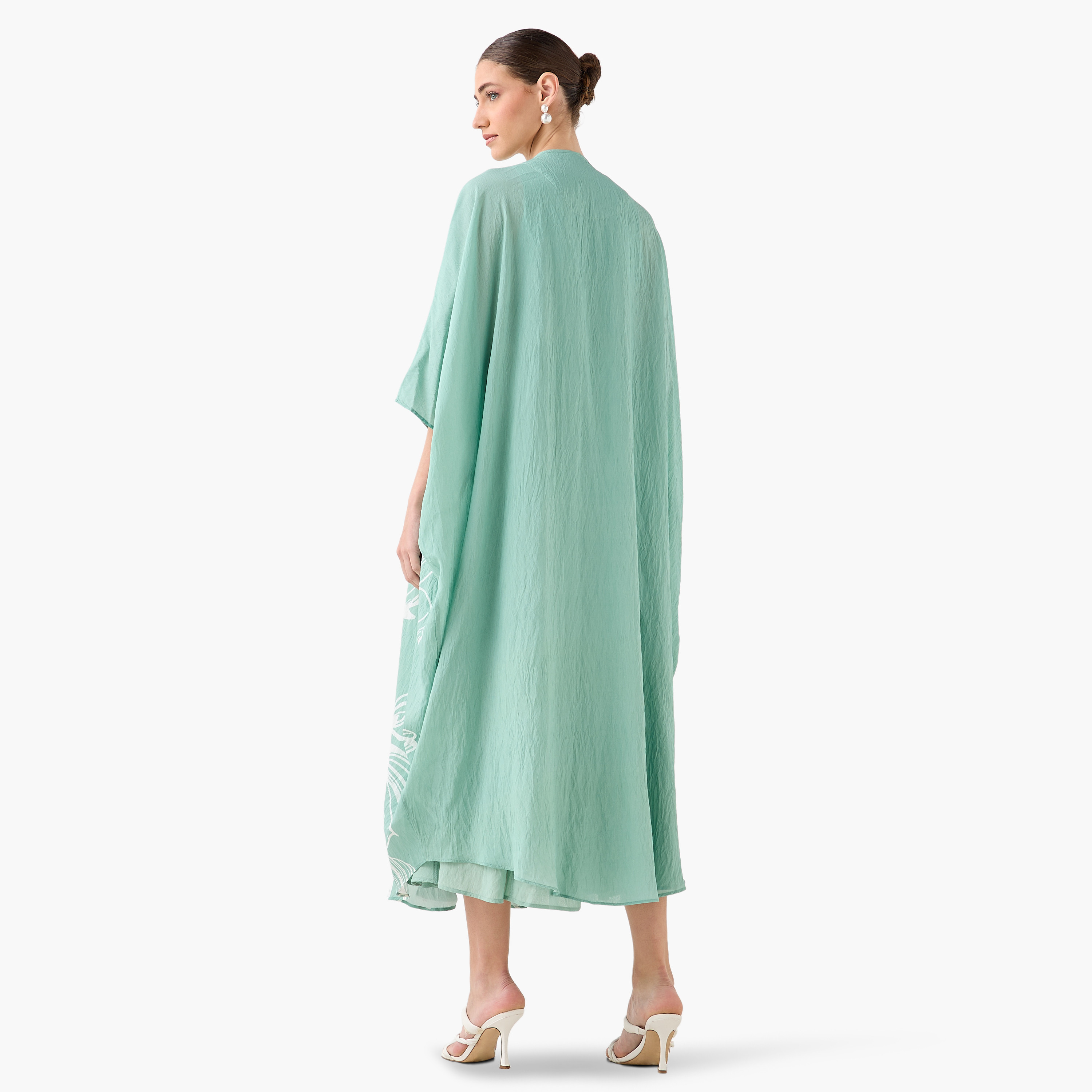 Iconic A-line Midi Dress and Shrug with Floral Print-women-clothing-dresses-image-6