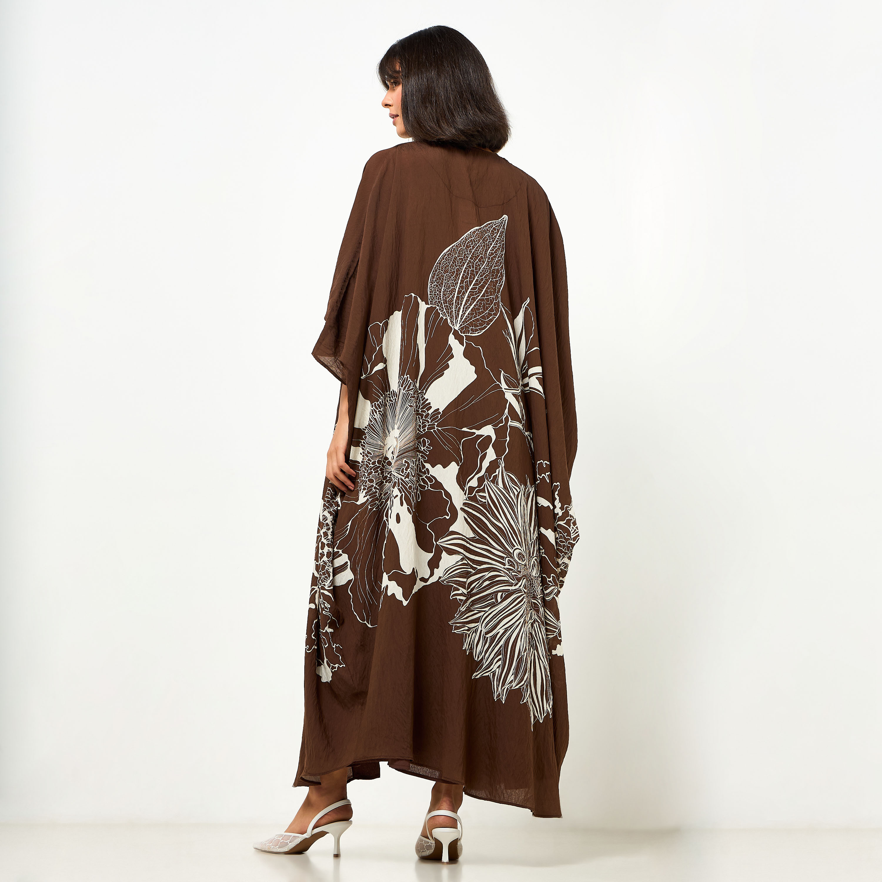 Iconic A-line Midi Dress and Shrug with Floral Print-women-clothing-dresses-image-5