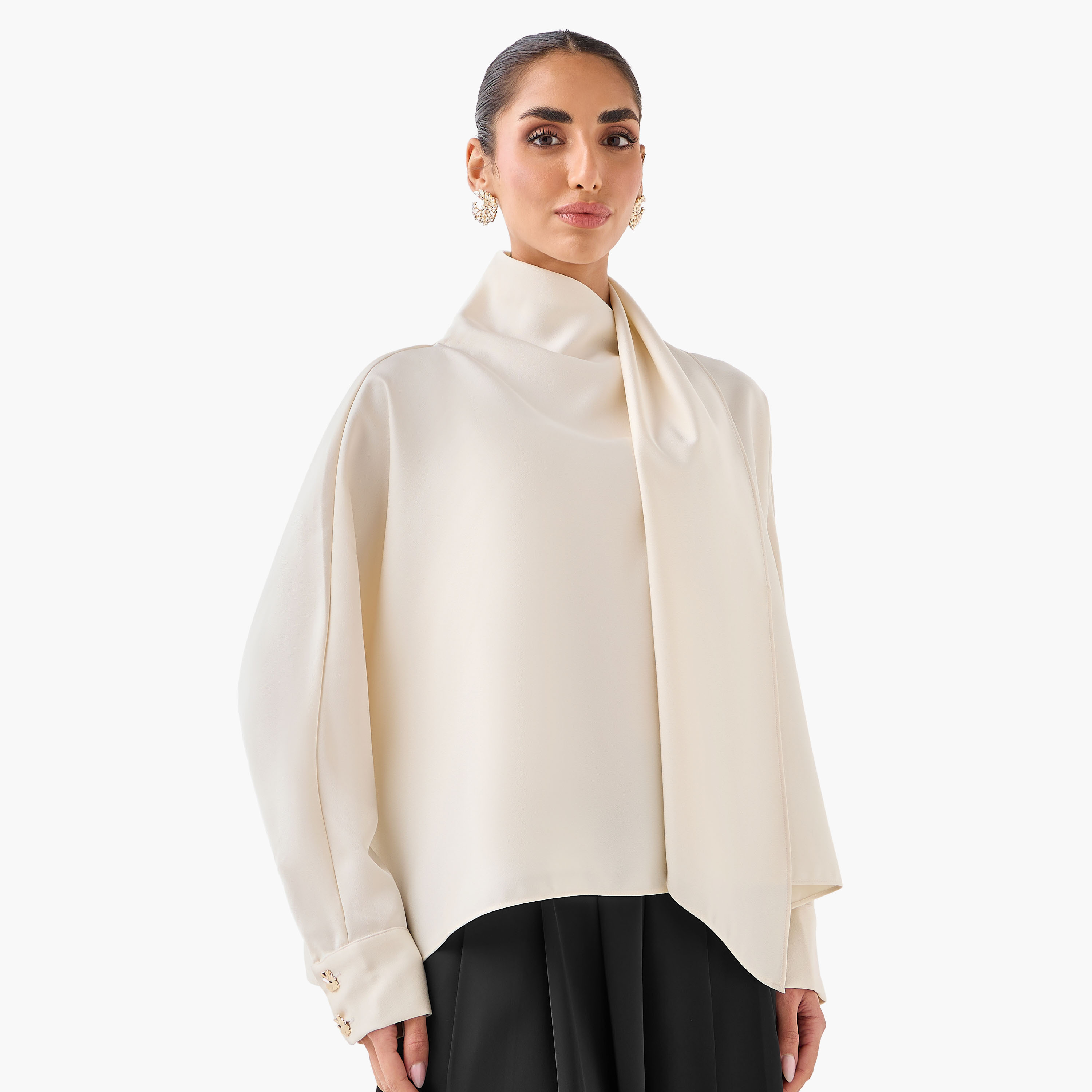 Iconic Top with Draped Scarf Neck-women-clothing-shirtsandblouses-blouses-image-6